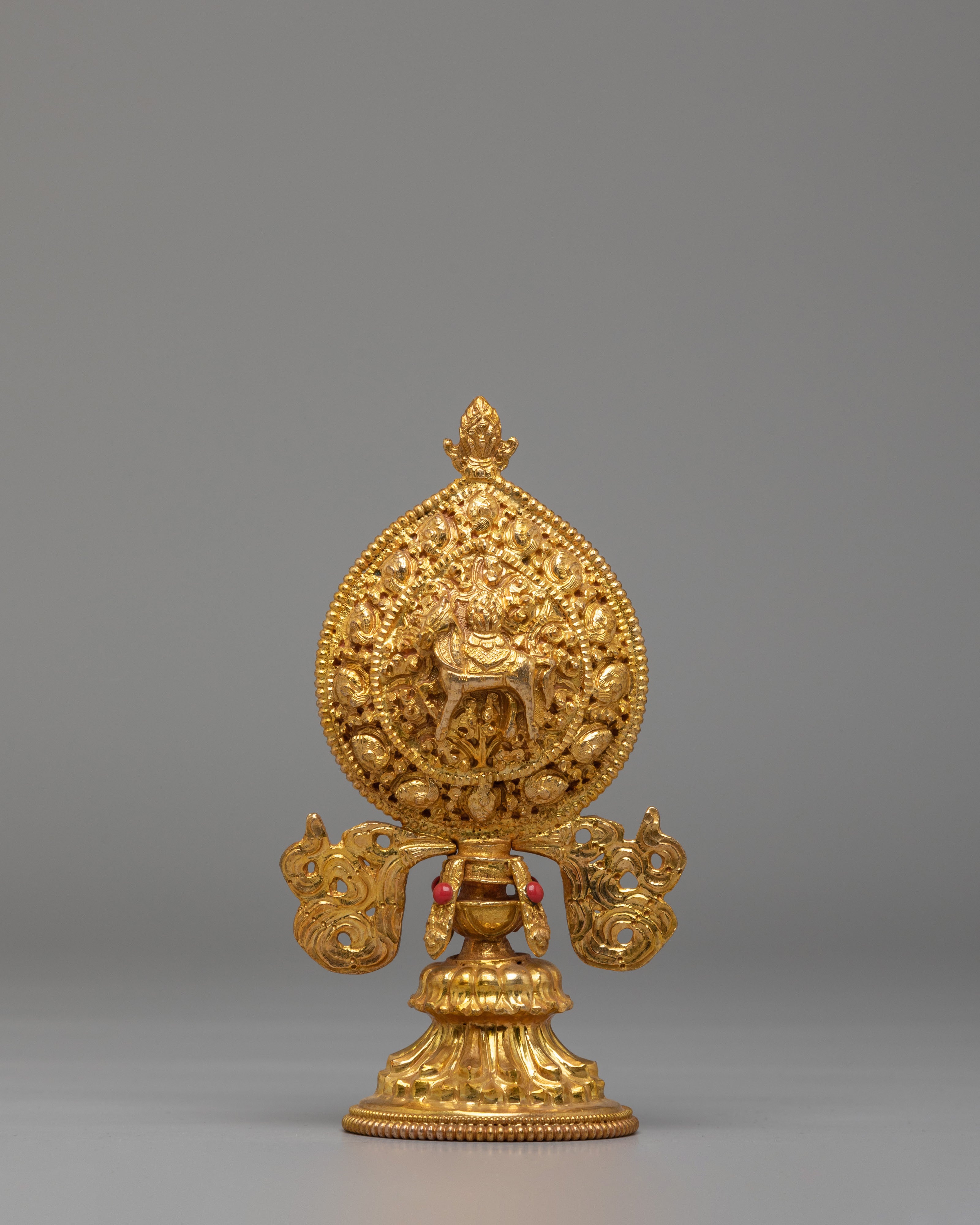 Chakravartin Possession Buddhist Symbol | Gold Plated Copper Chakravartin Set