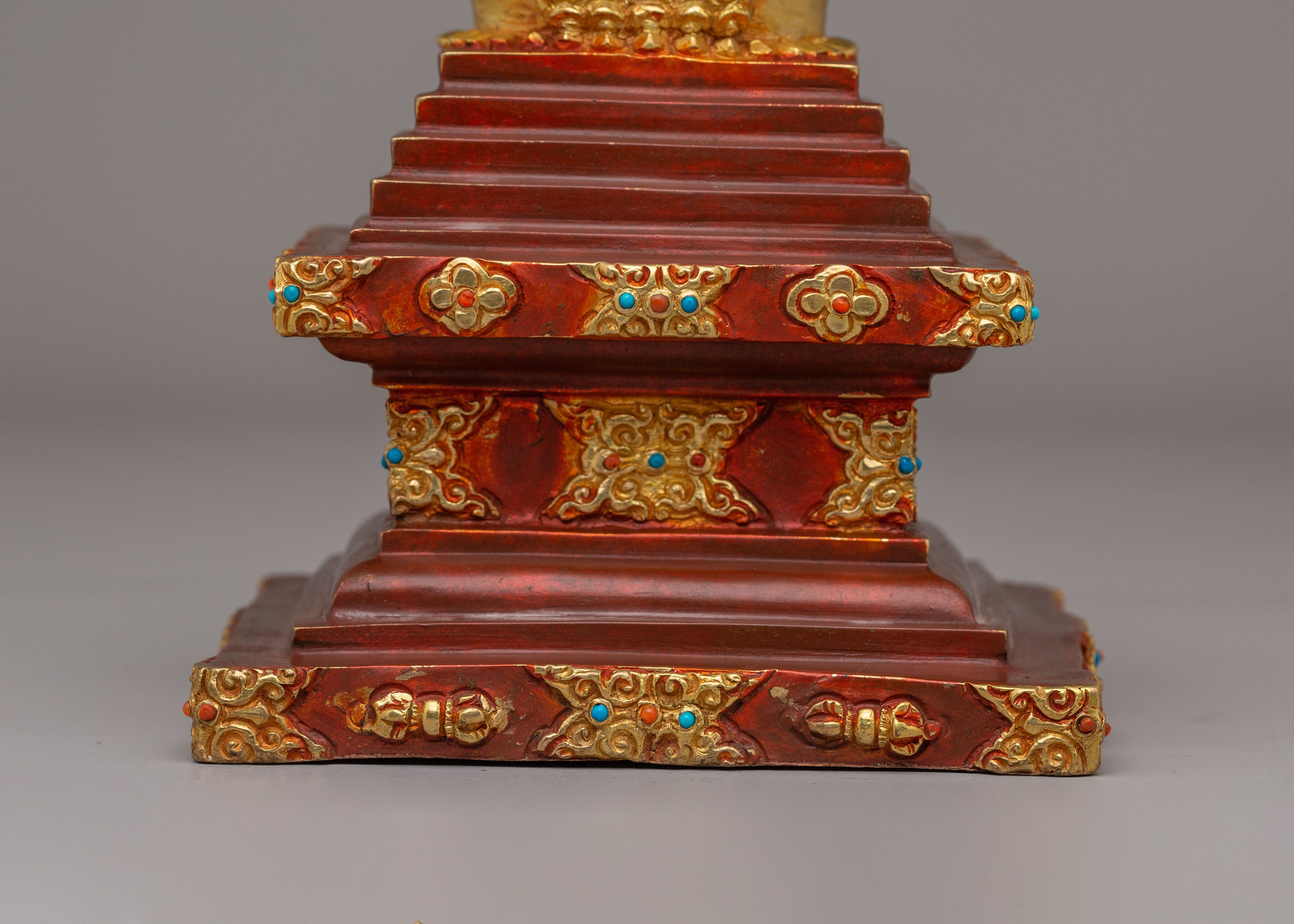 Handcrafted Enlightenment Jangchub Stupa | Symbol of Wisdom and Spiritual Awakening