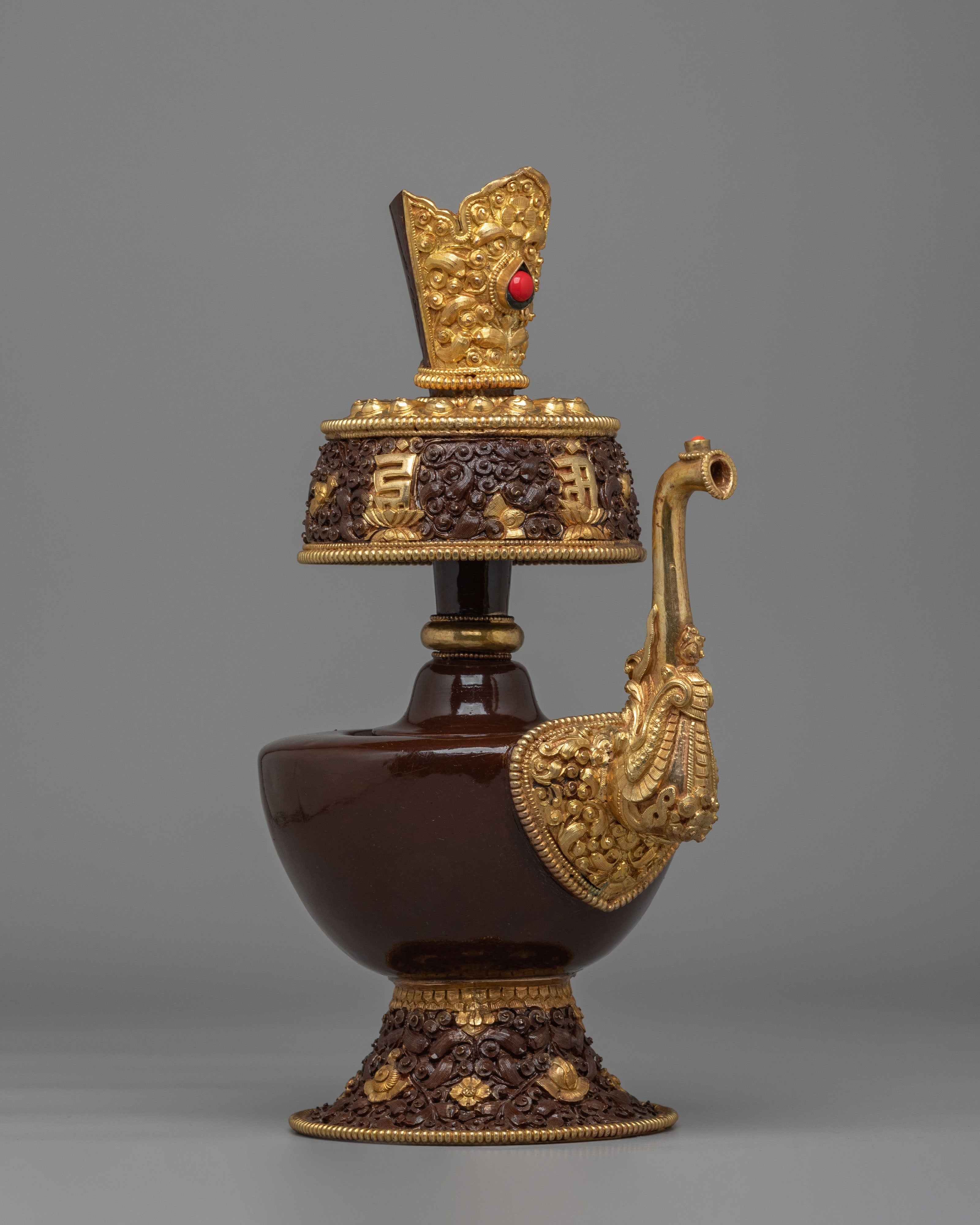 Tibetan Altar Bhumba Set | Copper Body Bhumba Set
