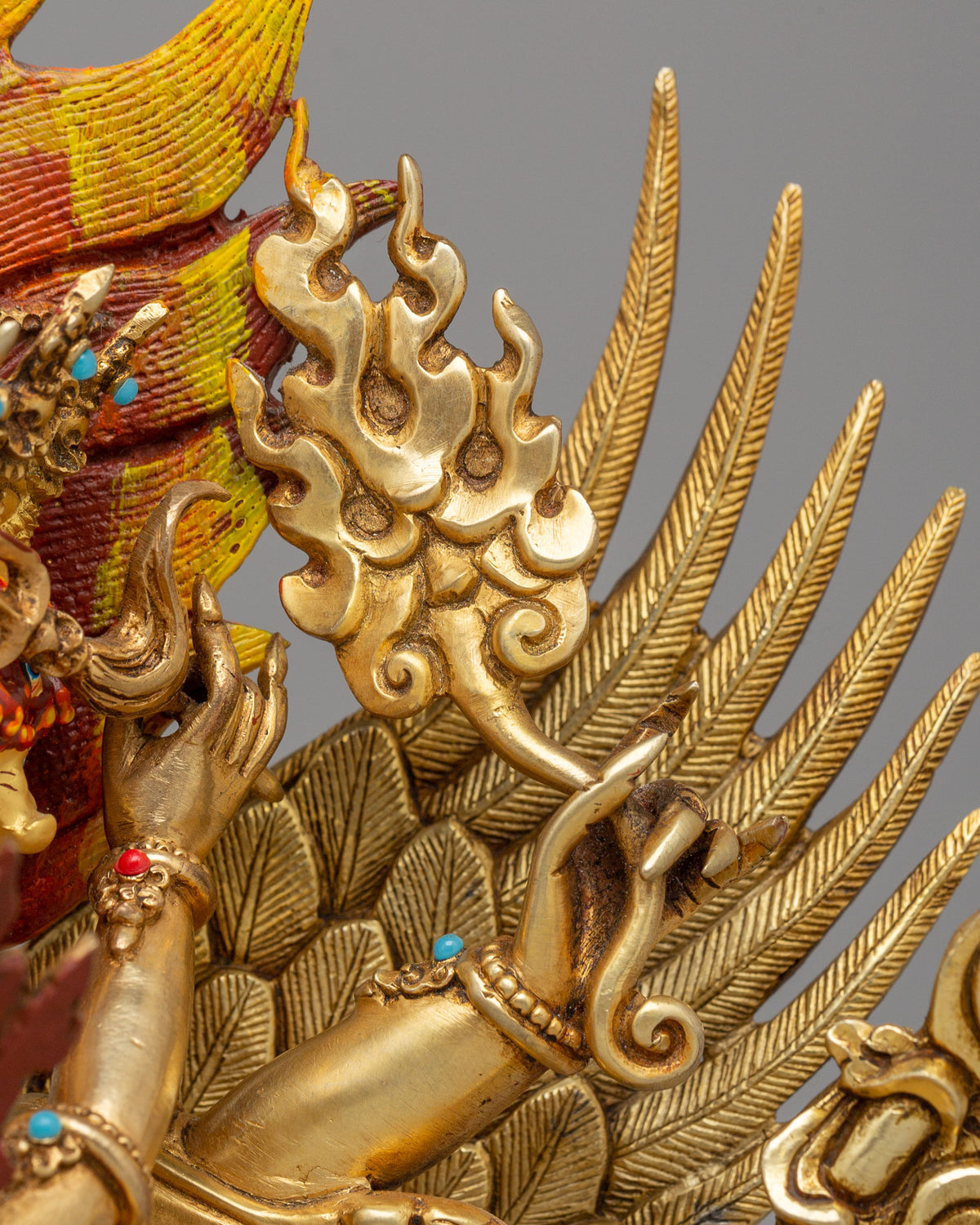 Handmade Altar Vajrakilaya Statue | Wrathful Tibetan Buddhist Deity