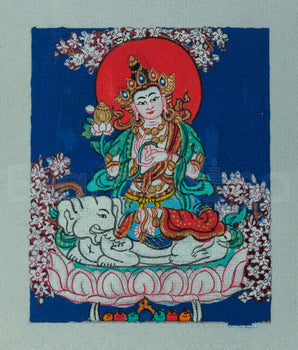 Samantabhadra Handmade Thangka for Locket | Symbol of Compassion and Wisdom