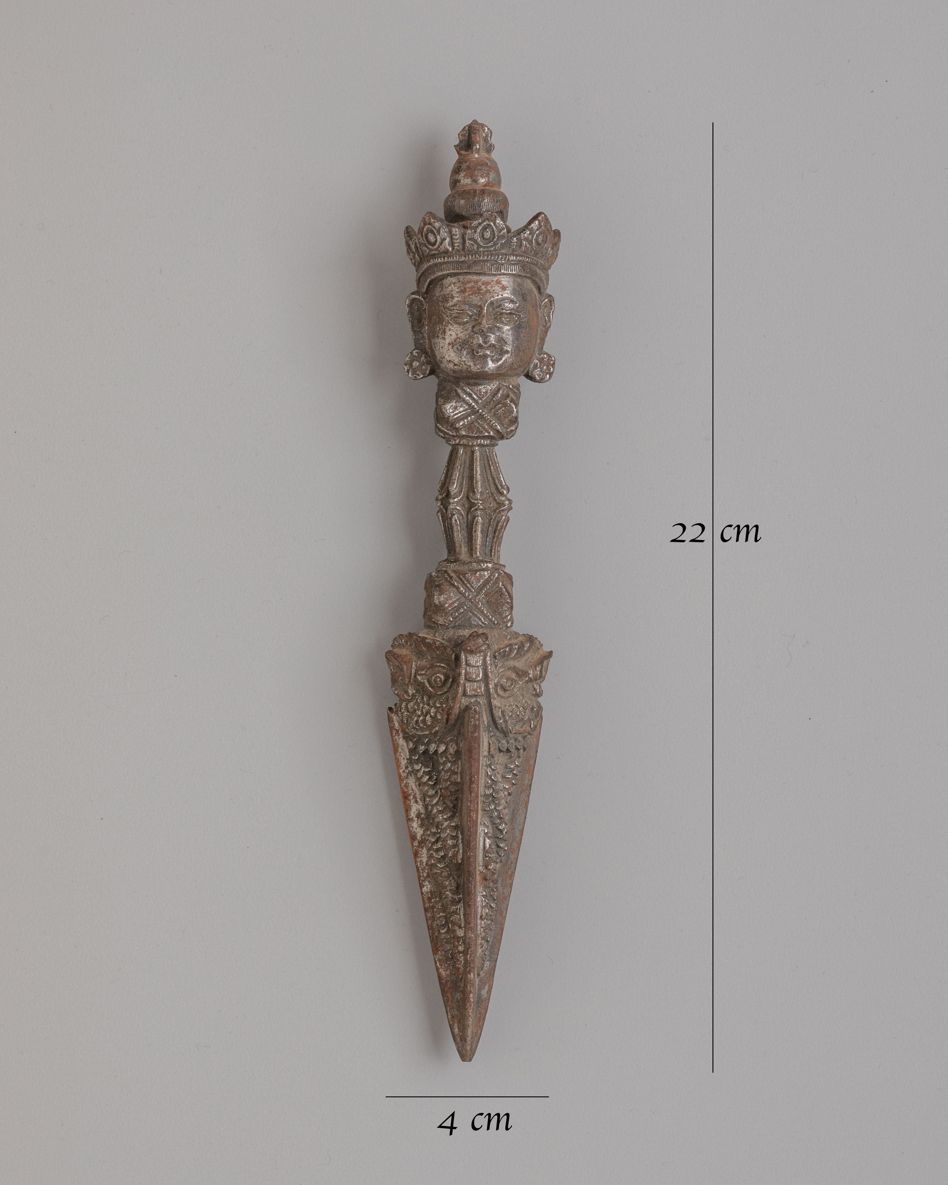 Spiritual Tibetan Phurba Ritual Tool | Handcrafted Ritual Dagger for Protection