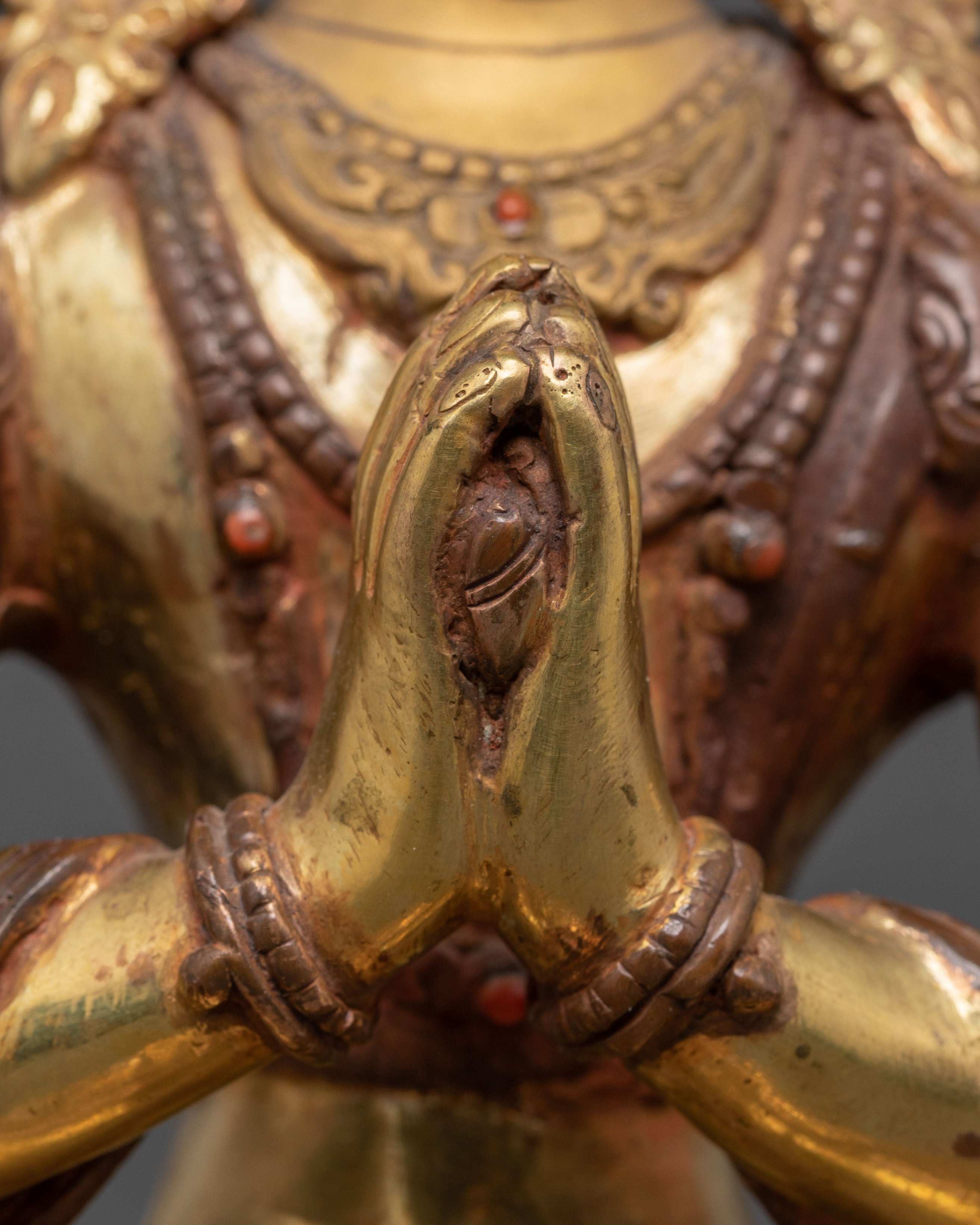 Sacred Four-Armed Chenrezig Statue | Tibetan Artwork