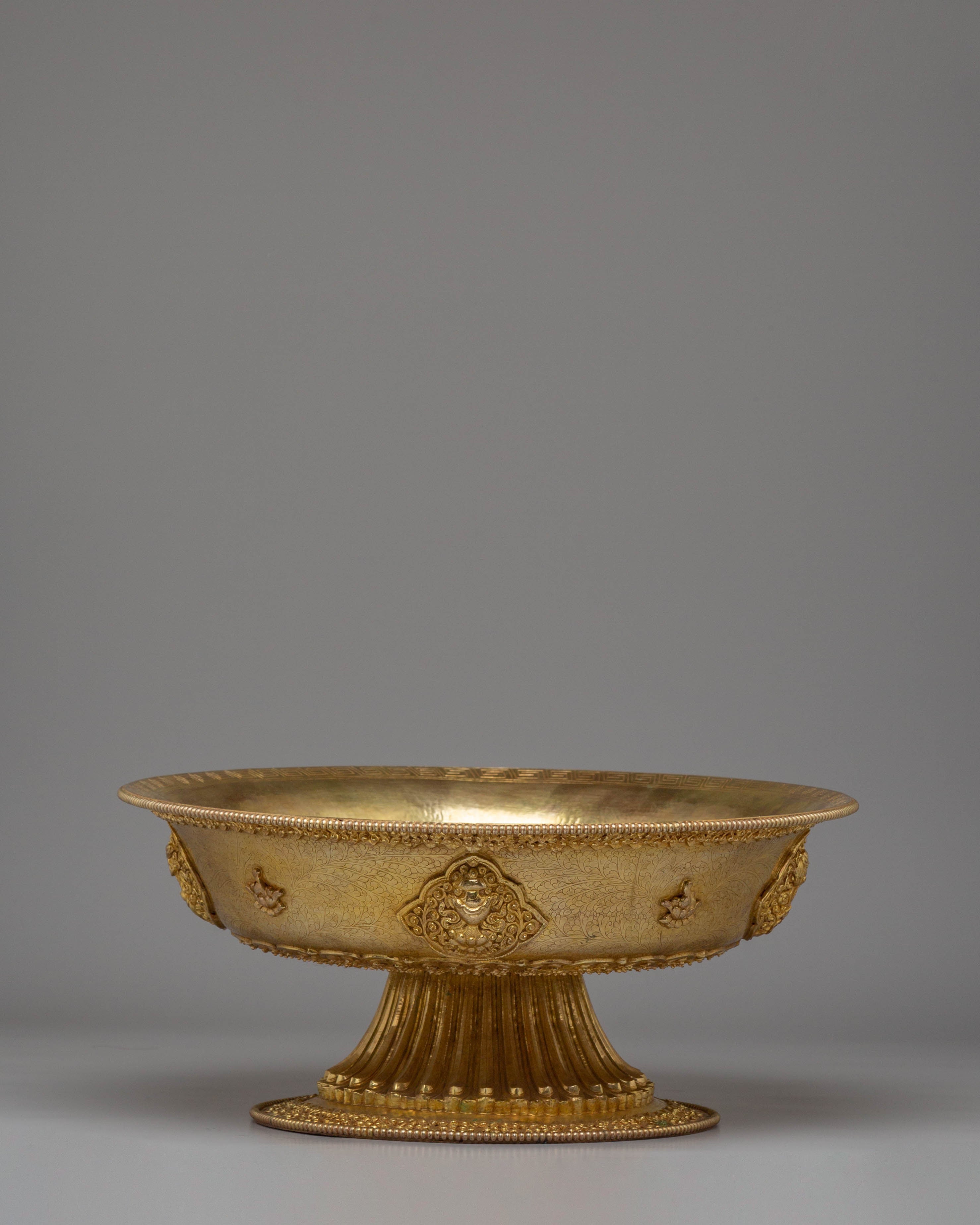 Handmade Tibetan Serkyem Set | Traditional Ritual Offering Vessels