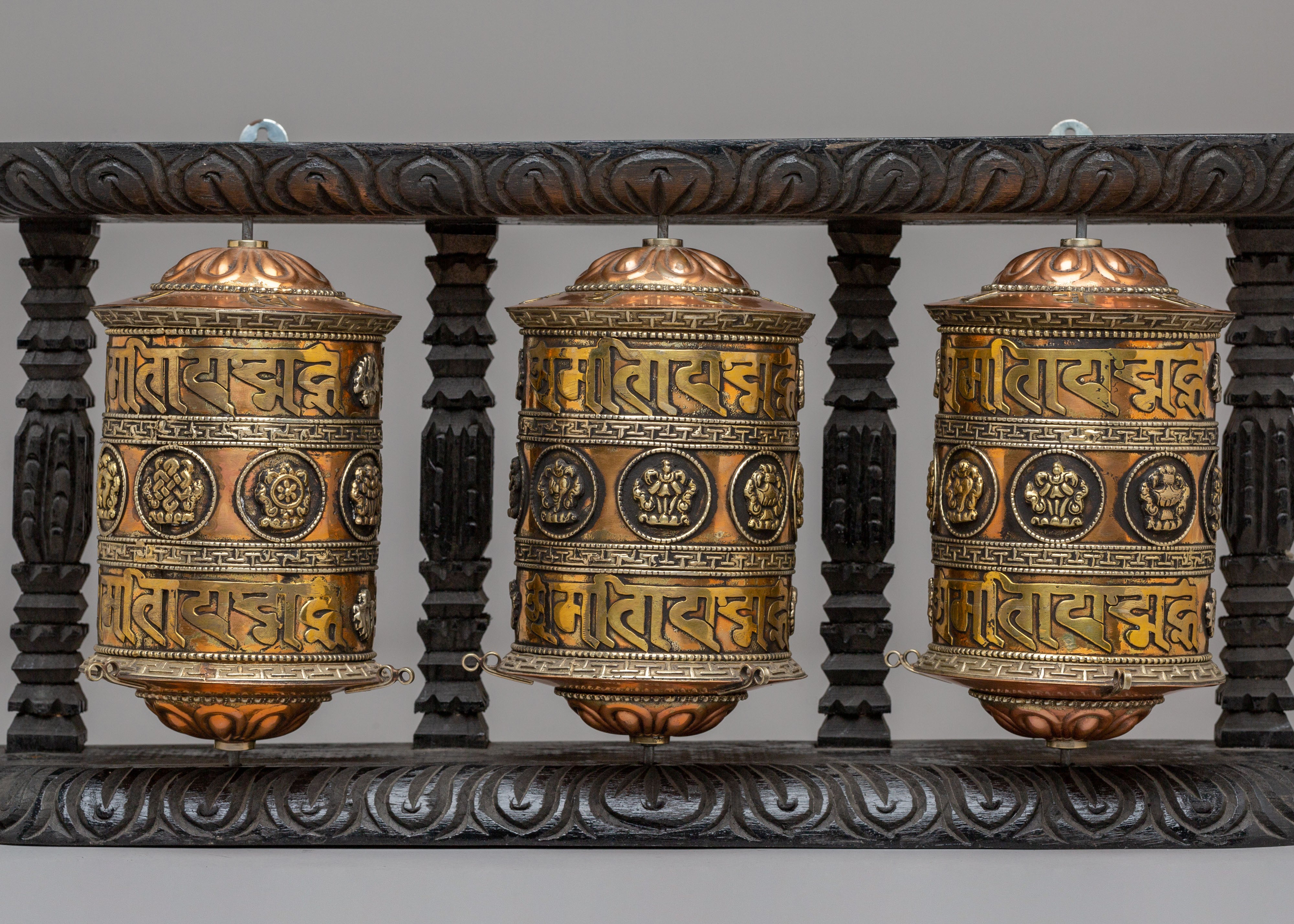 Handmade Mantra Prayer Wheel | Meditation Tool for Inner Peace