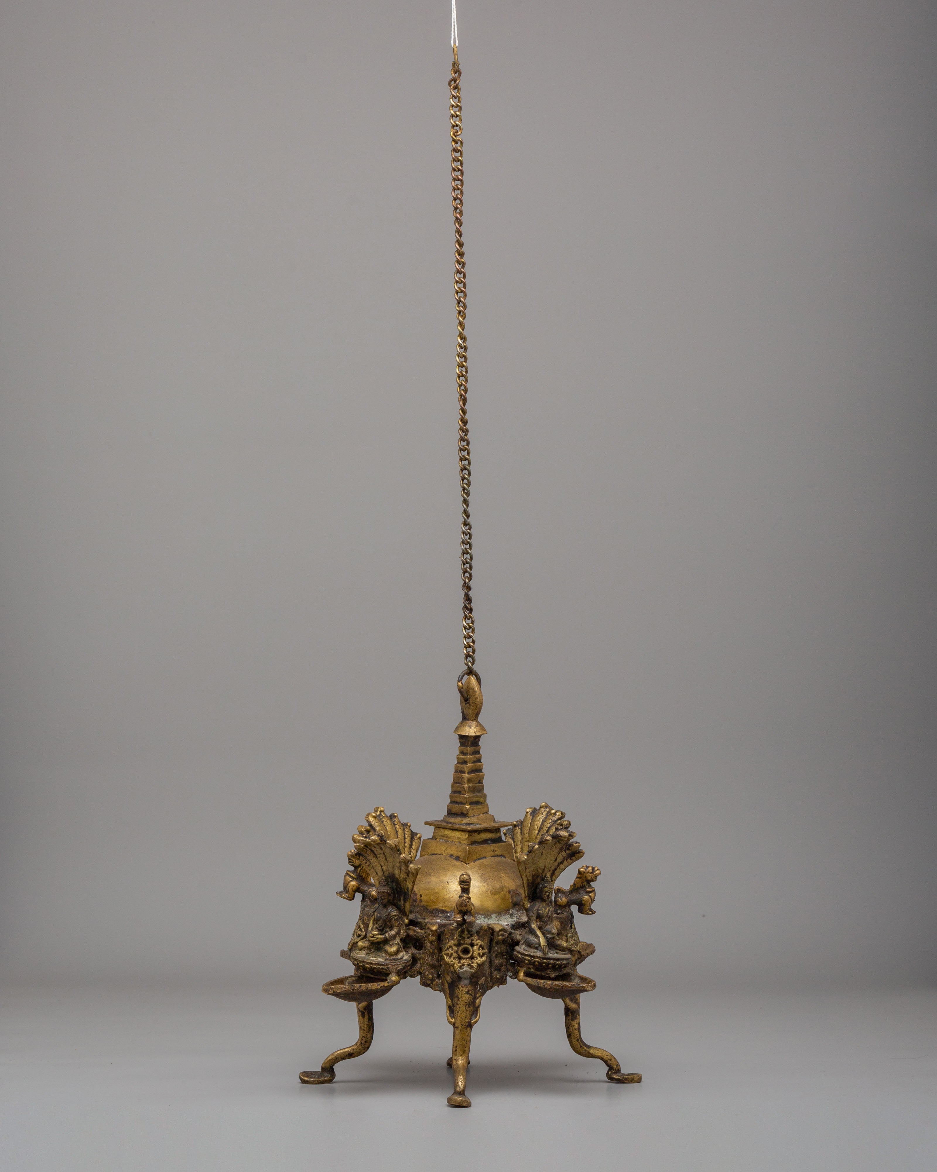 Five Dhyani Buddha Hanging Stupa Dalucha | Symbol of Spiritual Awakening