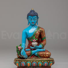 Handcrafted Medicine Buddha Sculpture