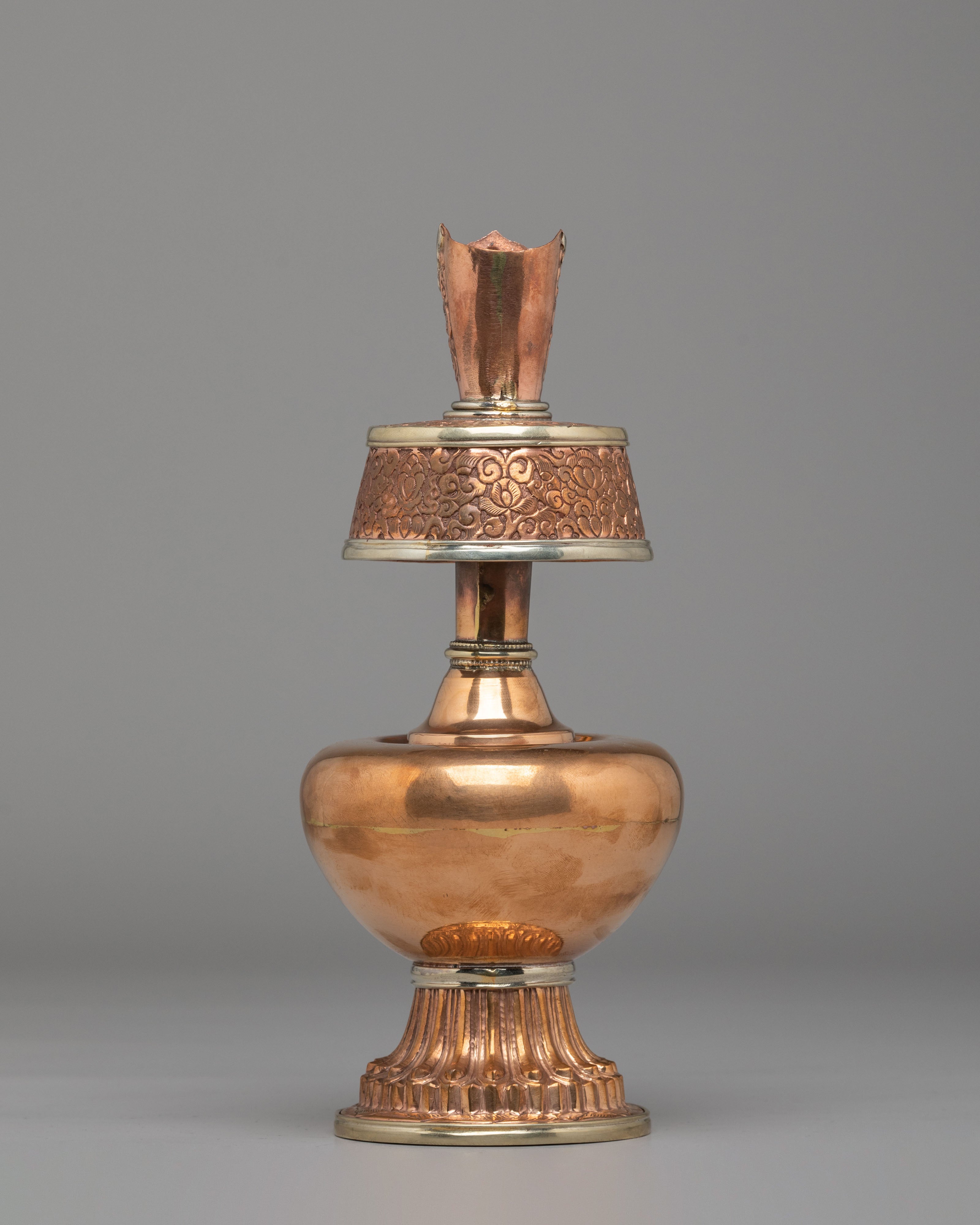 Buddhist Ritual Bhumba Set | Tibetan Copper Bhumba
