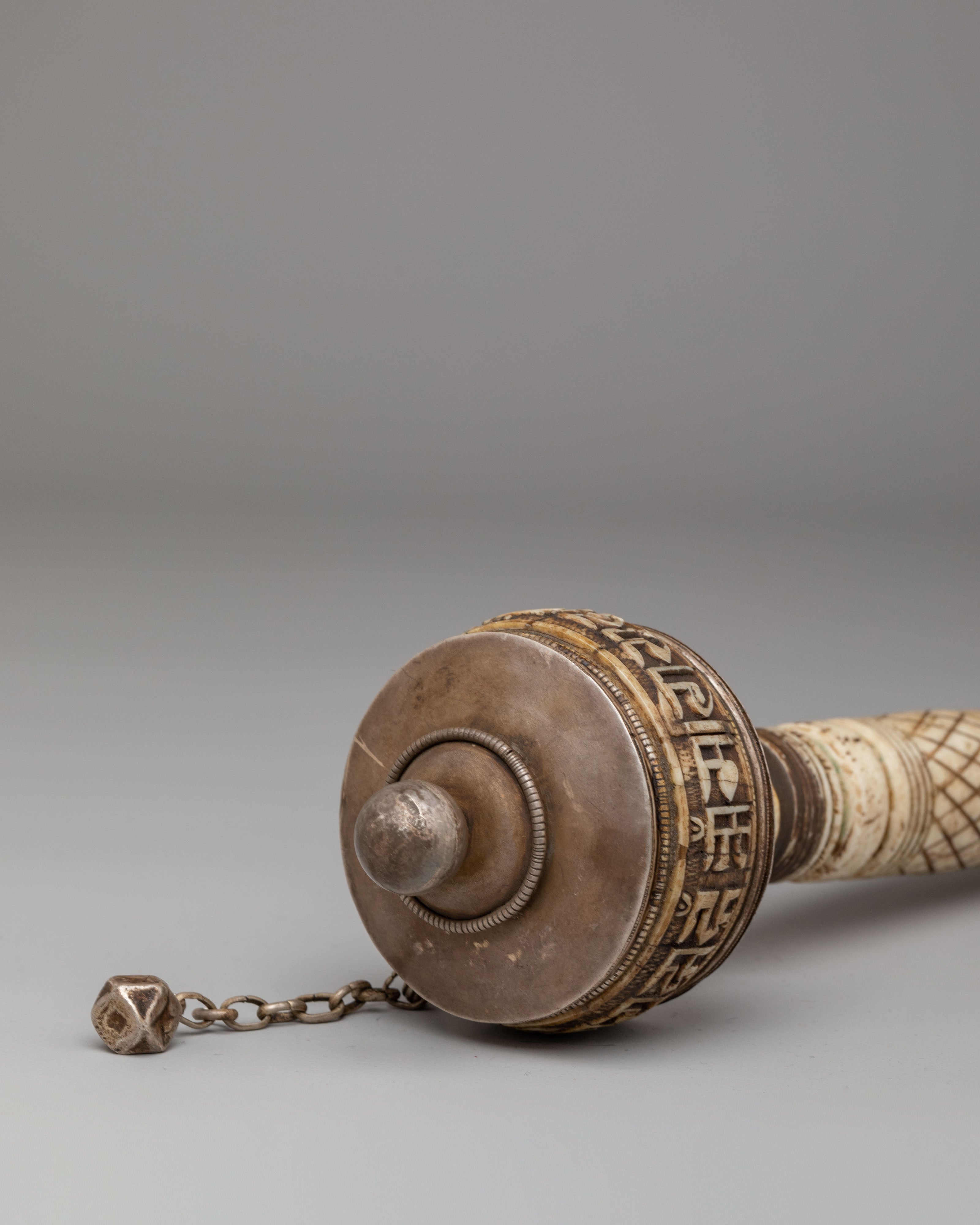 Prayer Wheel With Mantra For Altar | Handcrafted Meditation Tool