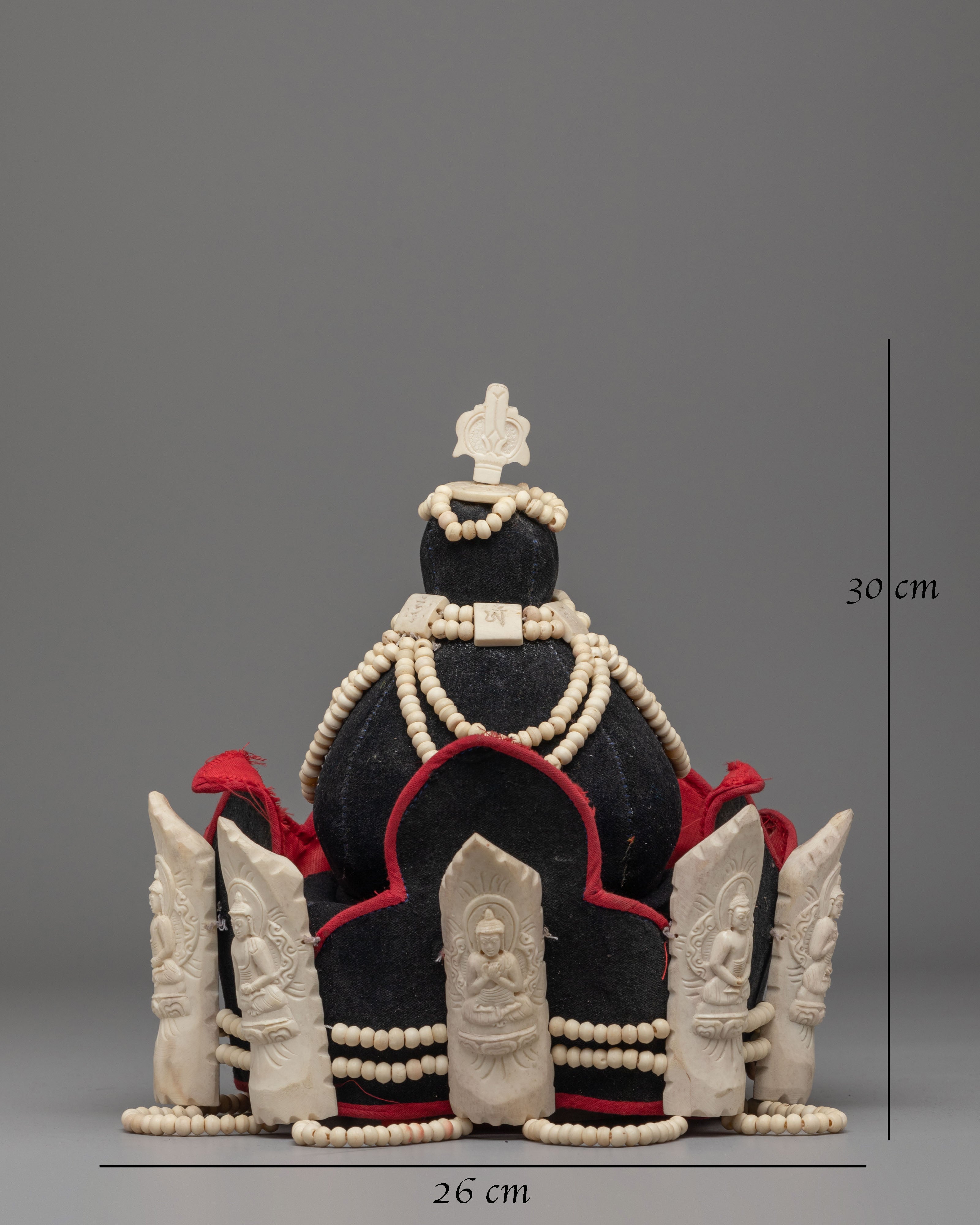 Handcrafted Ritual Guru Fabric | Five Dhyani Buddha Ceremonial Attire