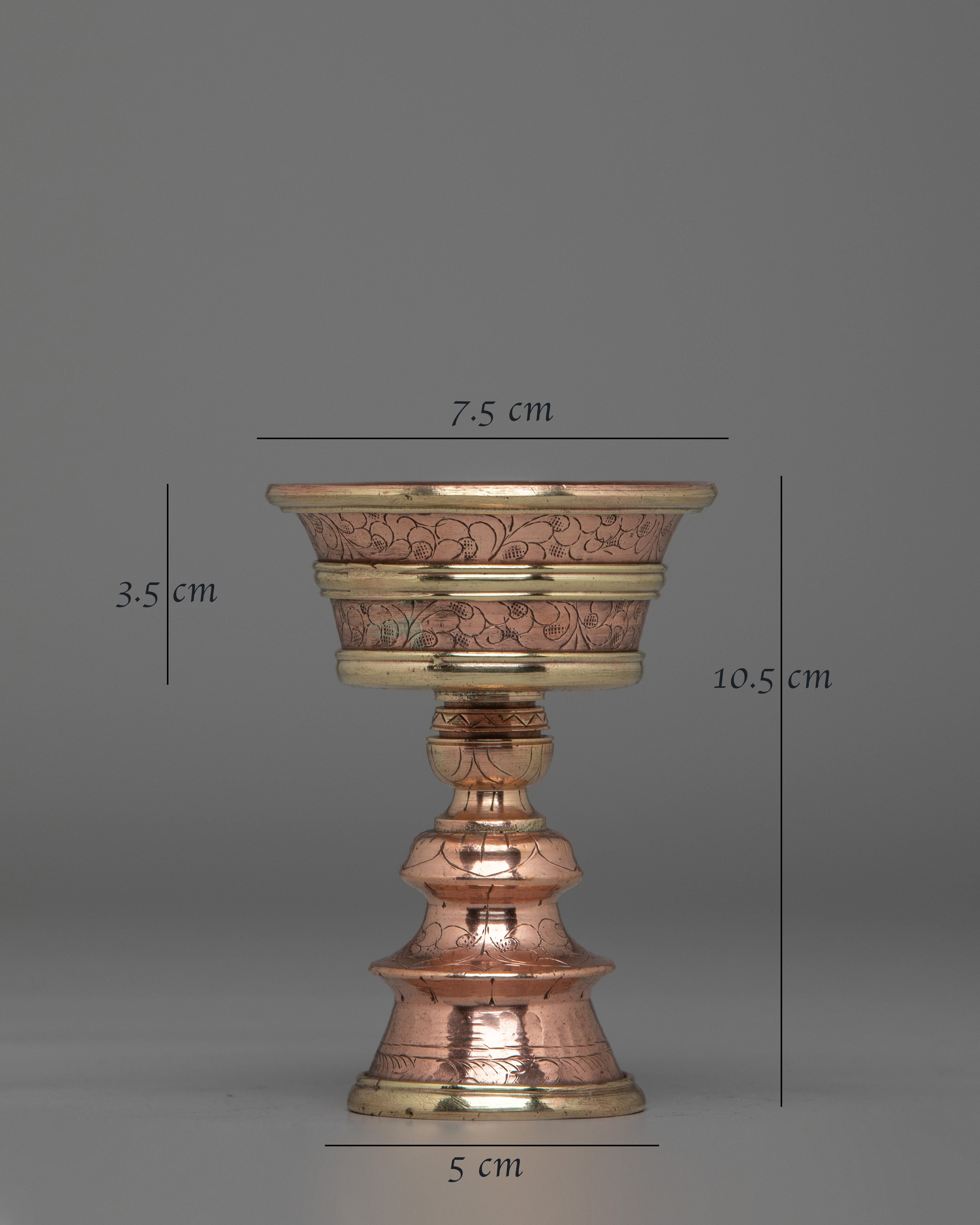 Handmade Decorative Butter Lamp | Light Offering Altar Piece