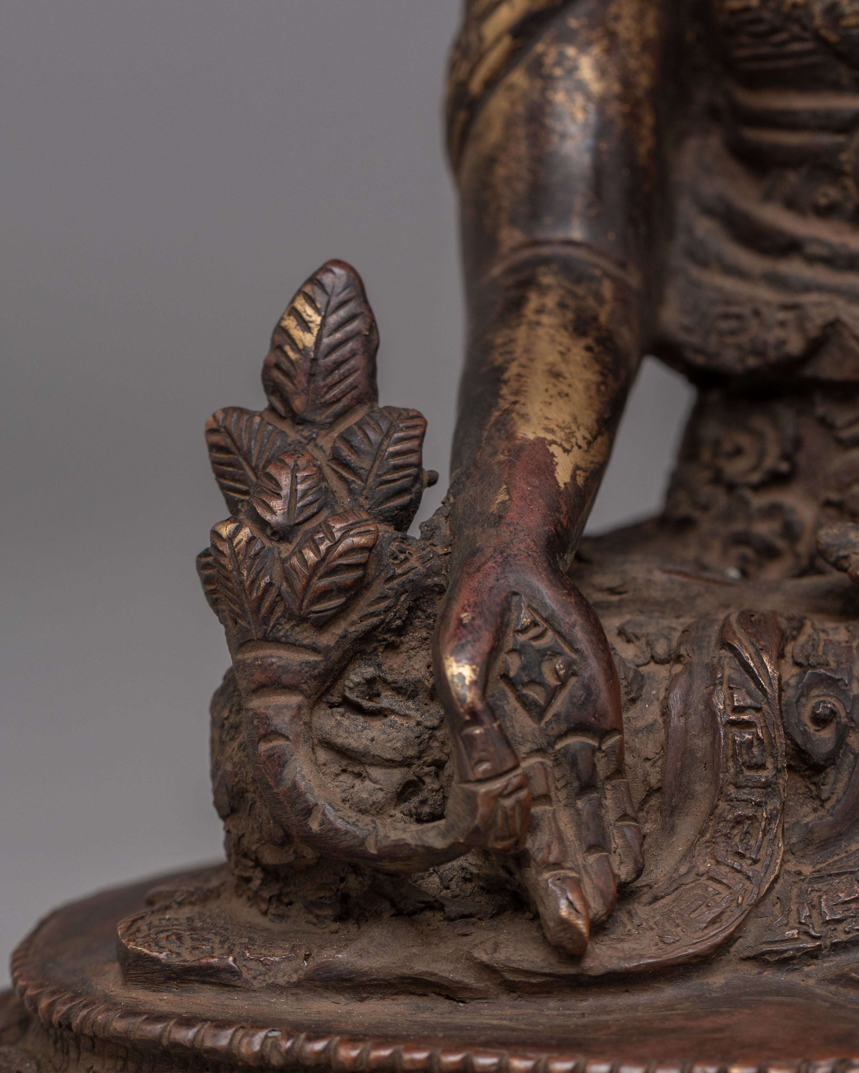 Sacred Tibetan Medicine Buddha Statue | Handcrafted Copper Statue