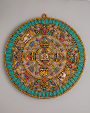 Five Dhyani Buddha Wall Hanging 
