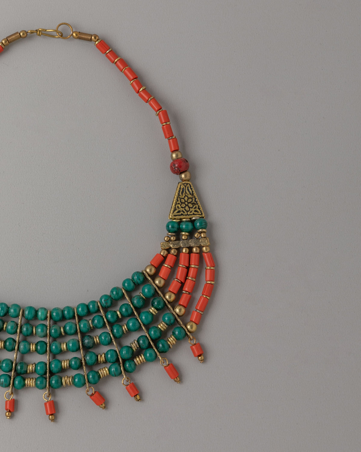 Himalayan Jewelry Necklace | Handcrafted Pendant & Beaded Chain