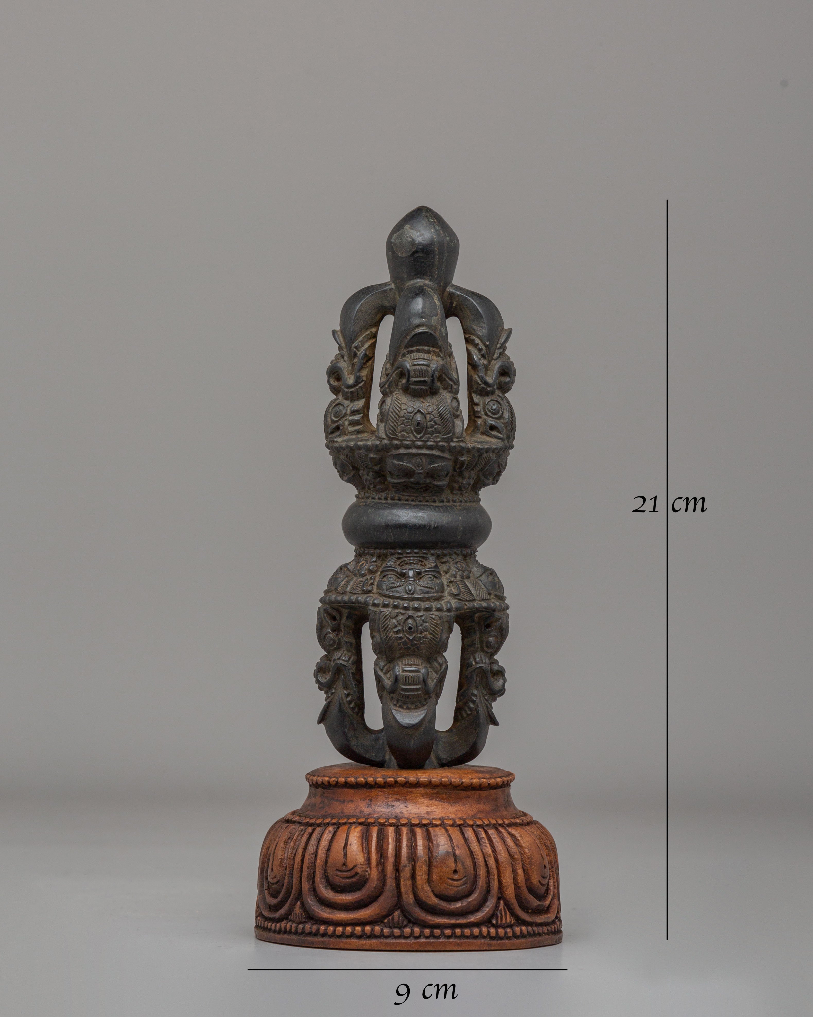 Vajrayana Dorje Ritual Tool | Handcarved Stone Ritual Object