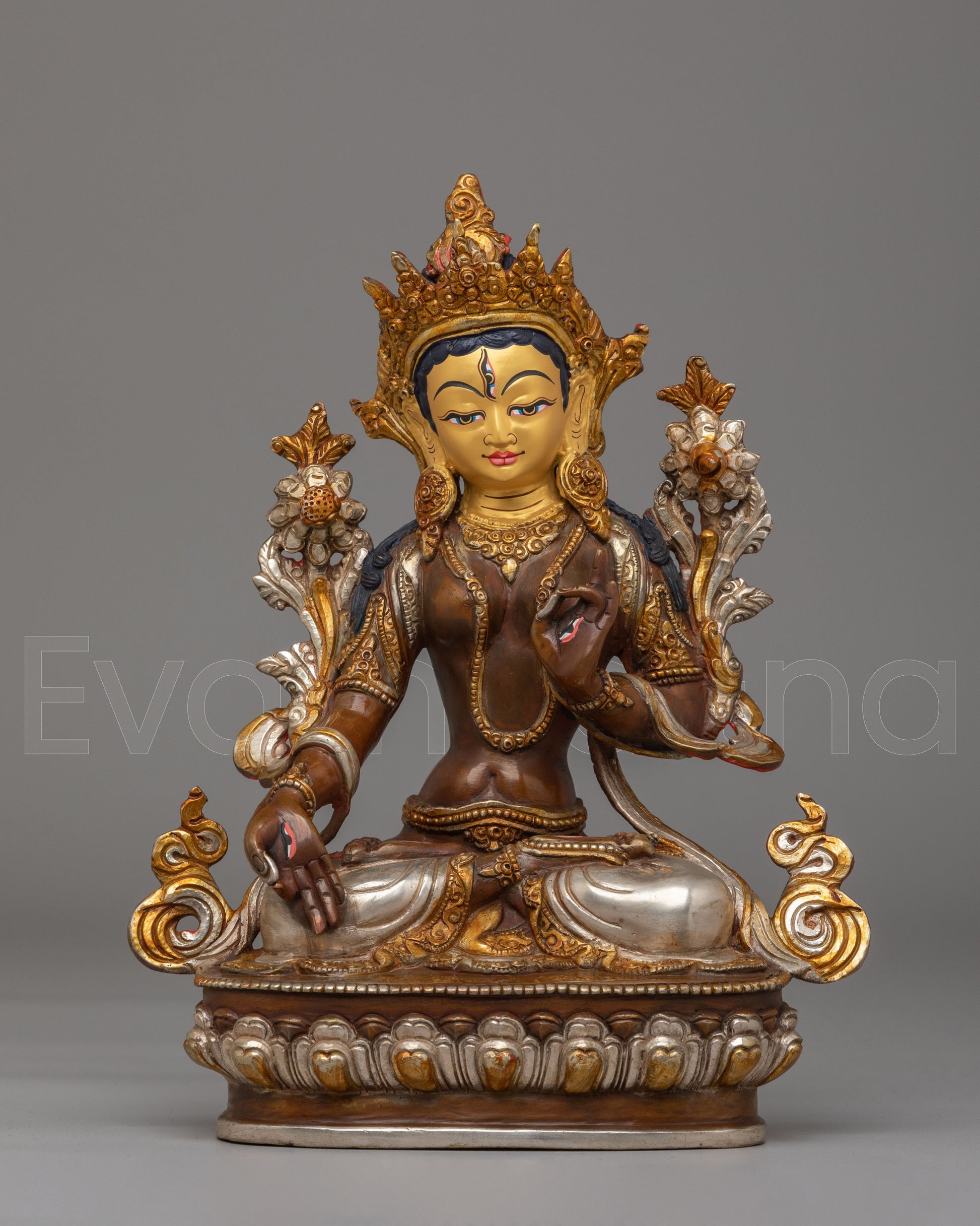 Handmade Ritual White Tara Statue