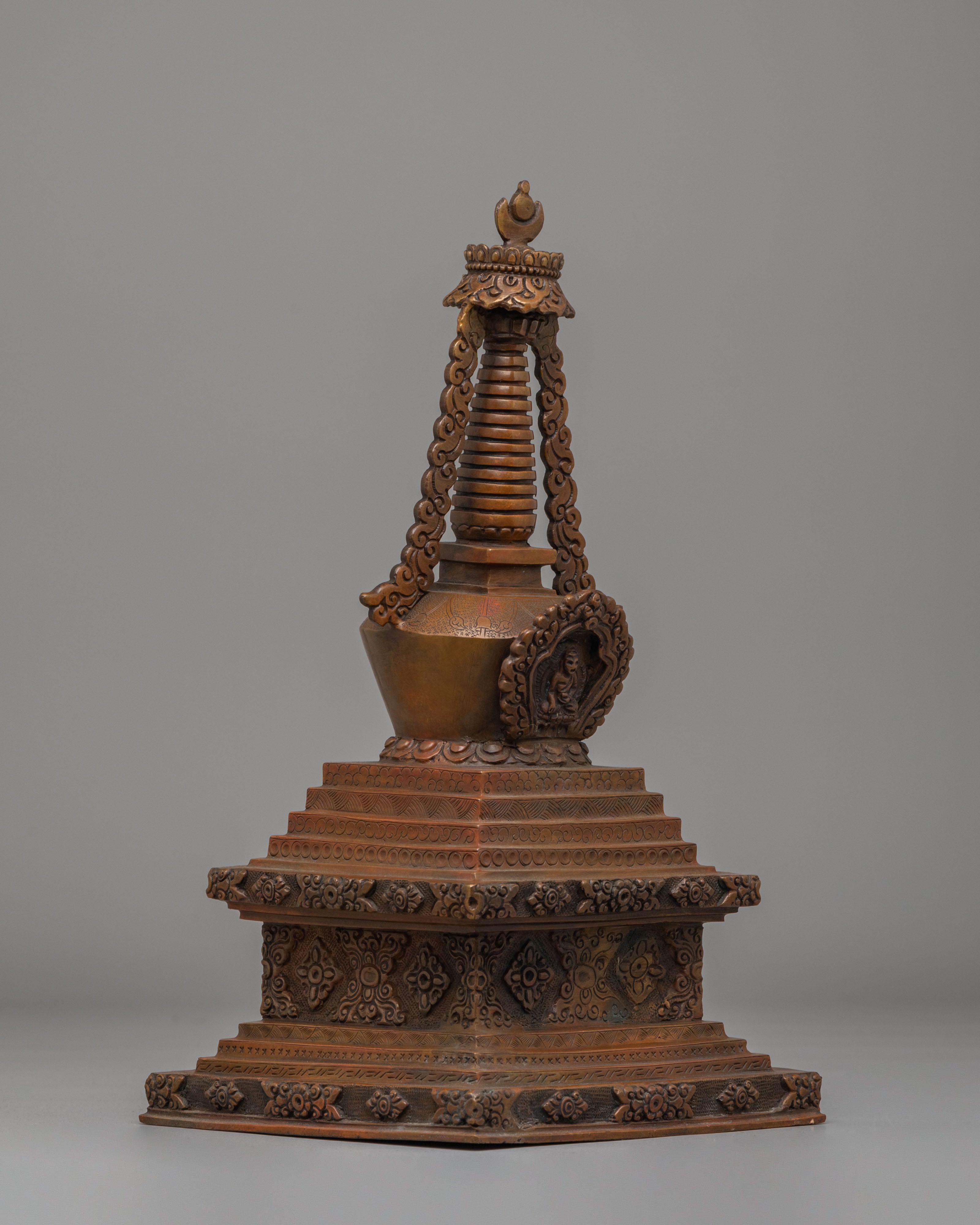 Handcrafted Stupa Set | Traditional Tibetan Ritual Stupas for Meditation