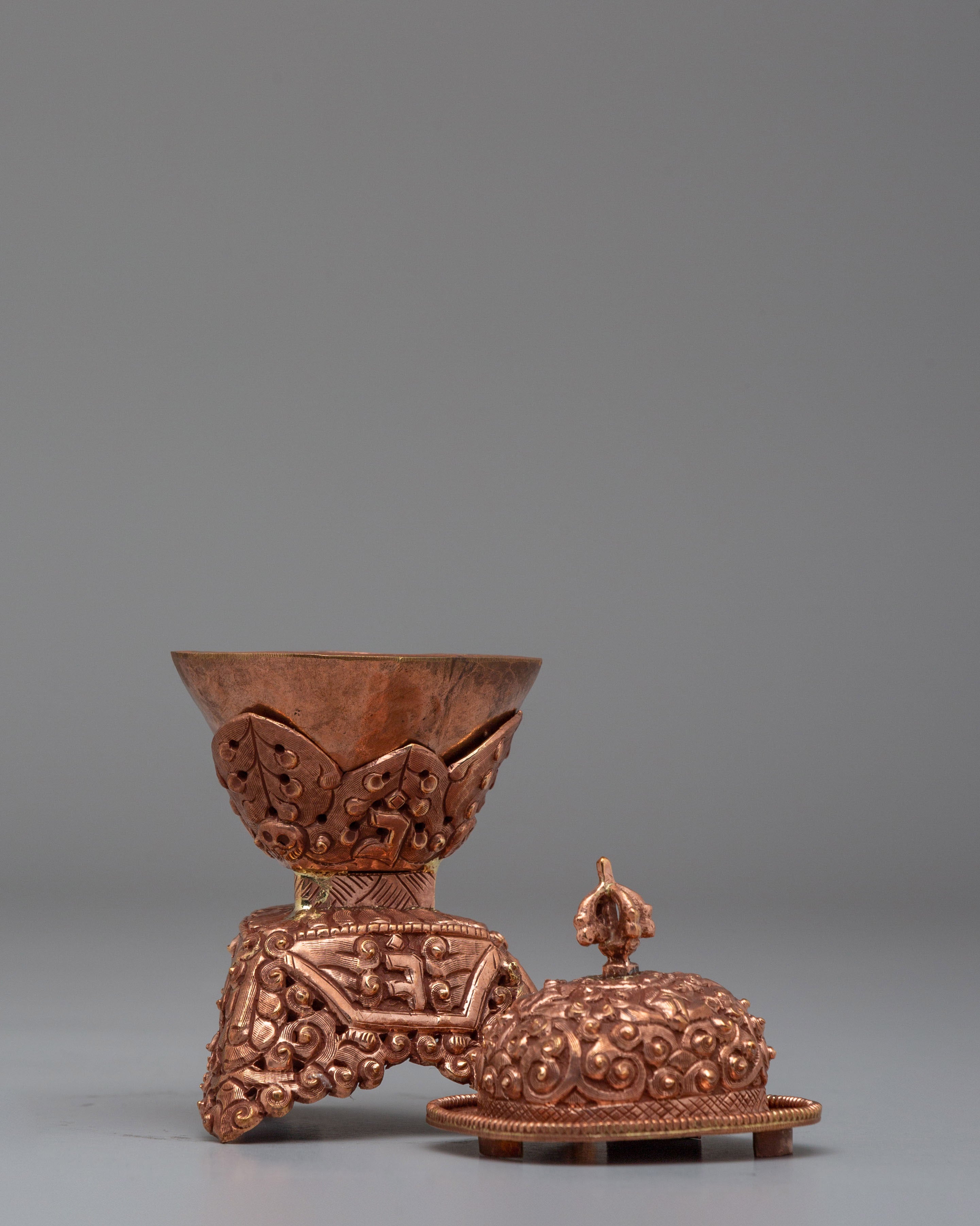 Himalayan Kapala Offering Vessel | Ritual Vessel for Spiritual Ceremonies