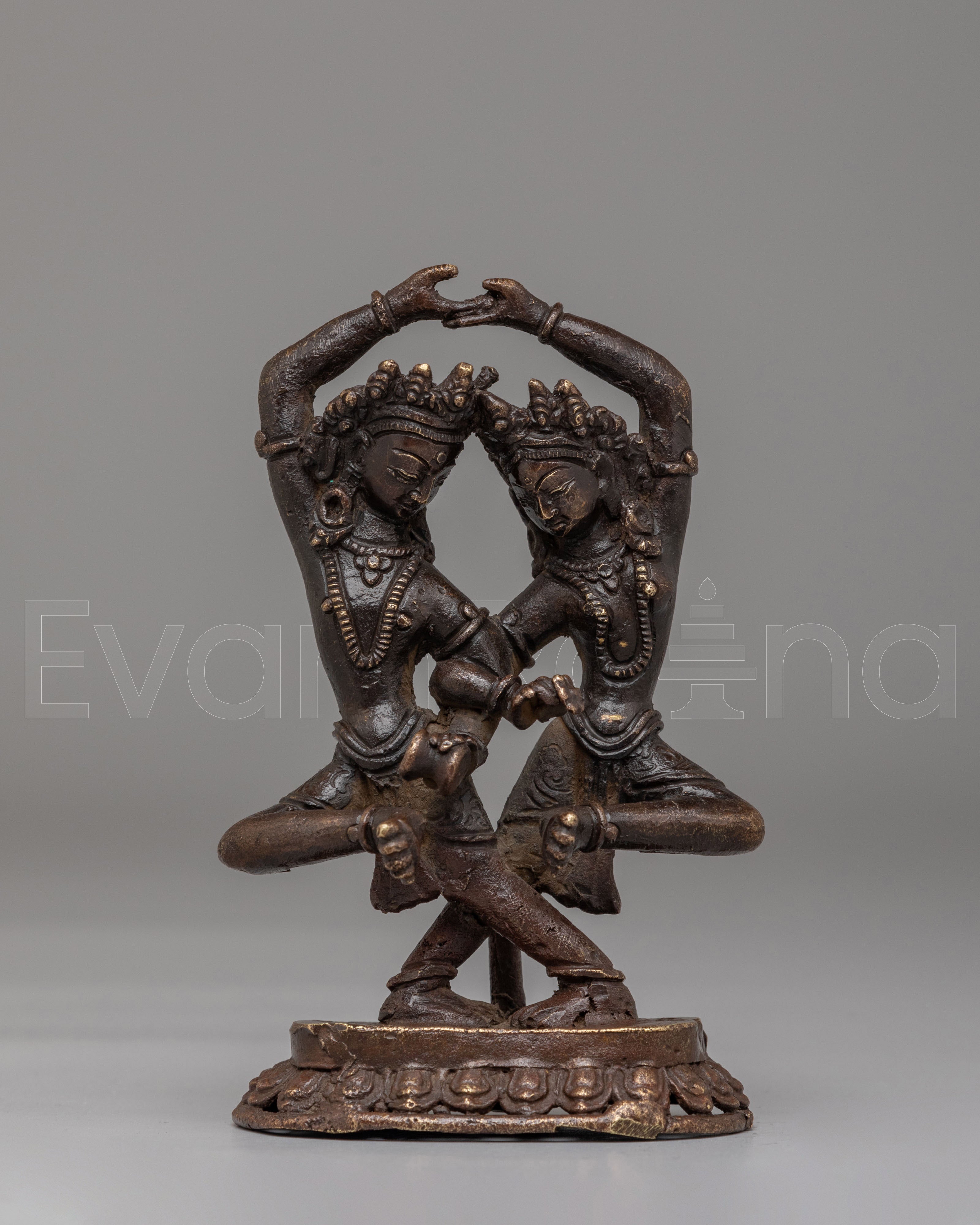Shiva and Parvati Divine Deity Statue 