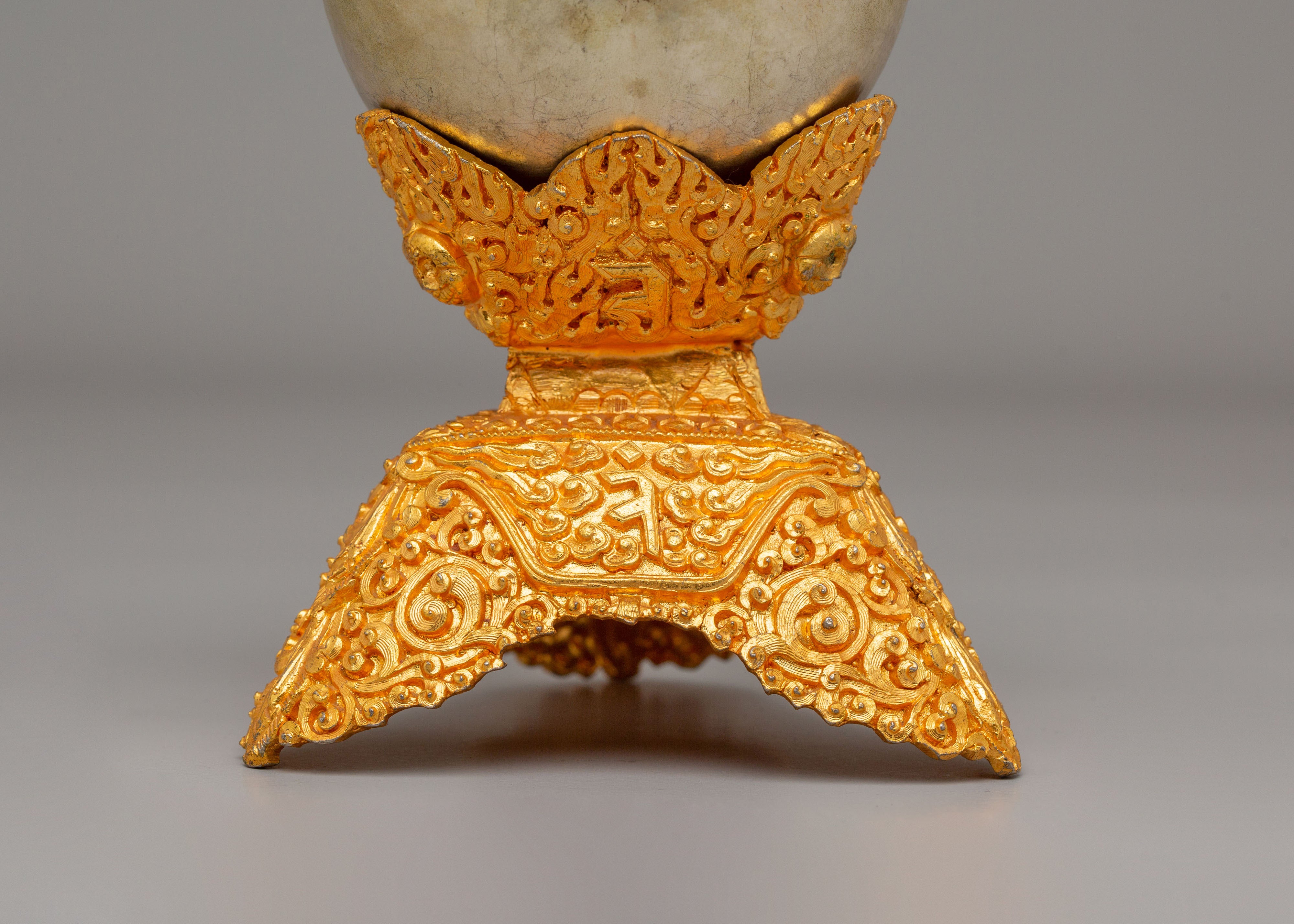 Spiritual Kapala for Ritual | Handcrafted Tibetan Skull Cup