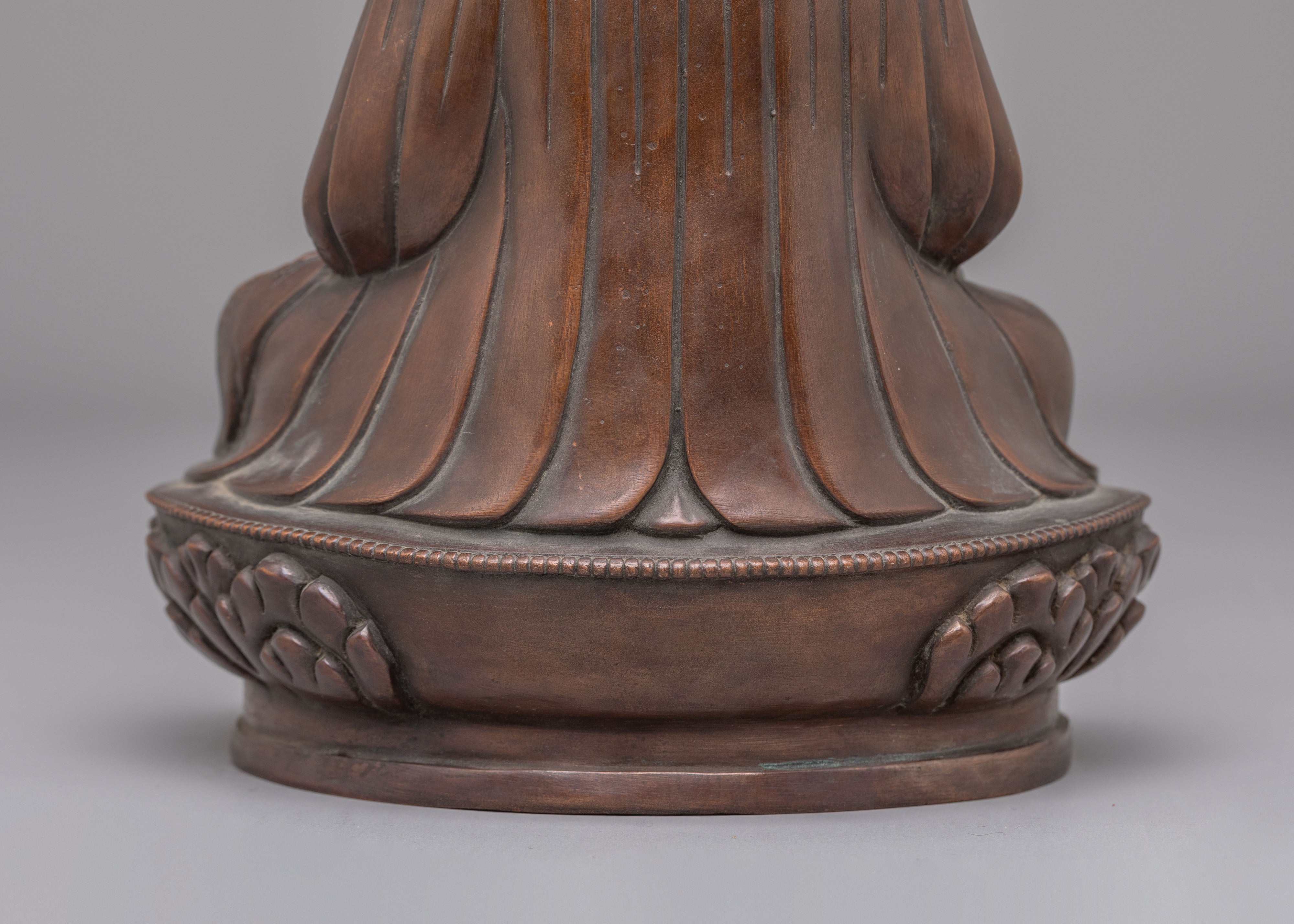 Handcrafted Copper Guru Norla Statue | Symbol of Protection