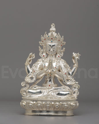 Sacred Himalayan Chenrezig Bodhisattva Statue 