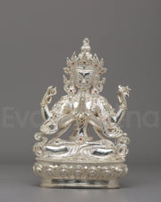 Sacred Himalayan Chenrezig Bodhisattva Statue 
