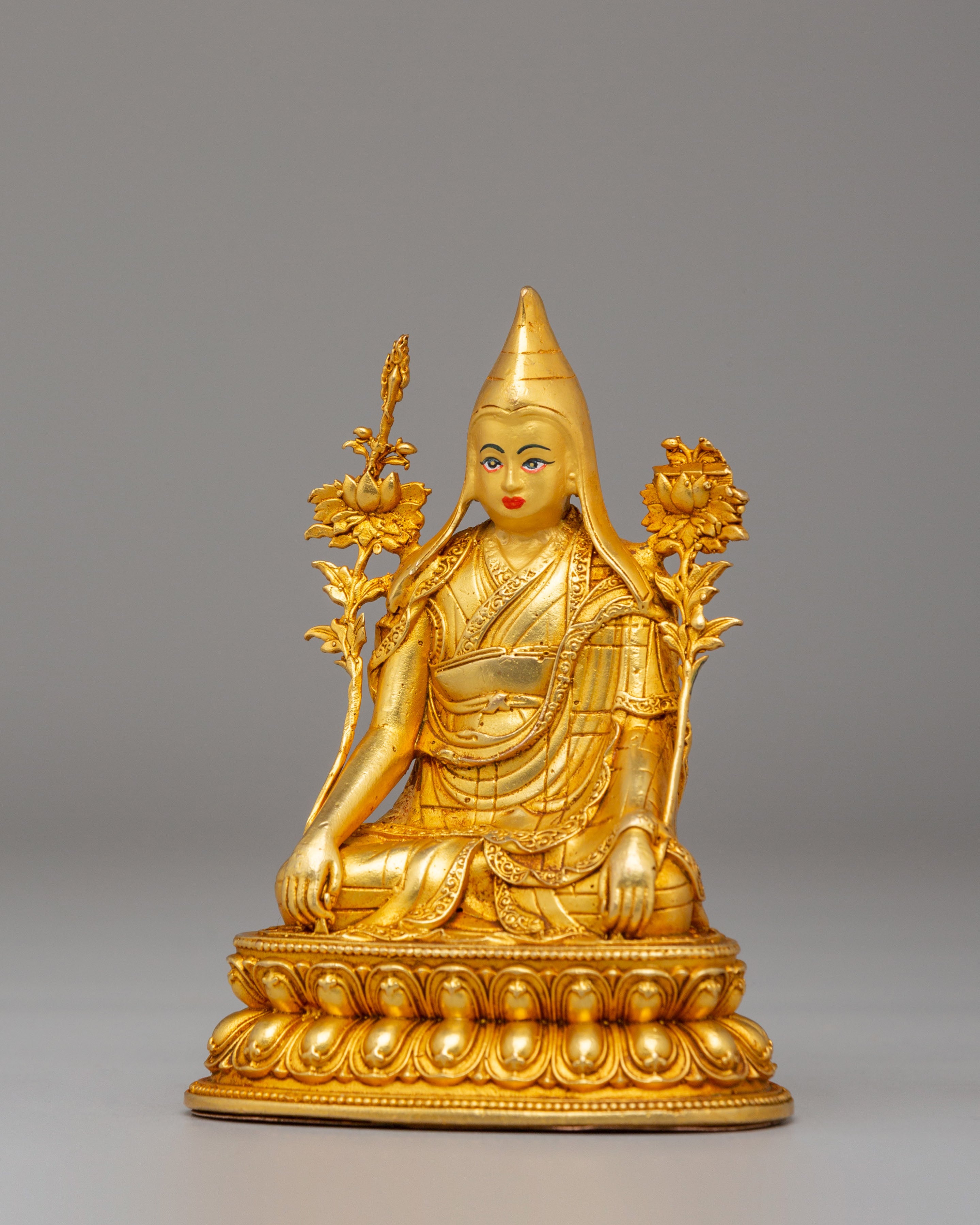 Tibetan Longchenpa Statue | Sacred Buddhist Altar Sculpture