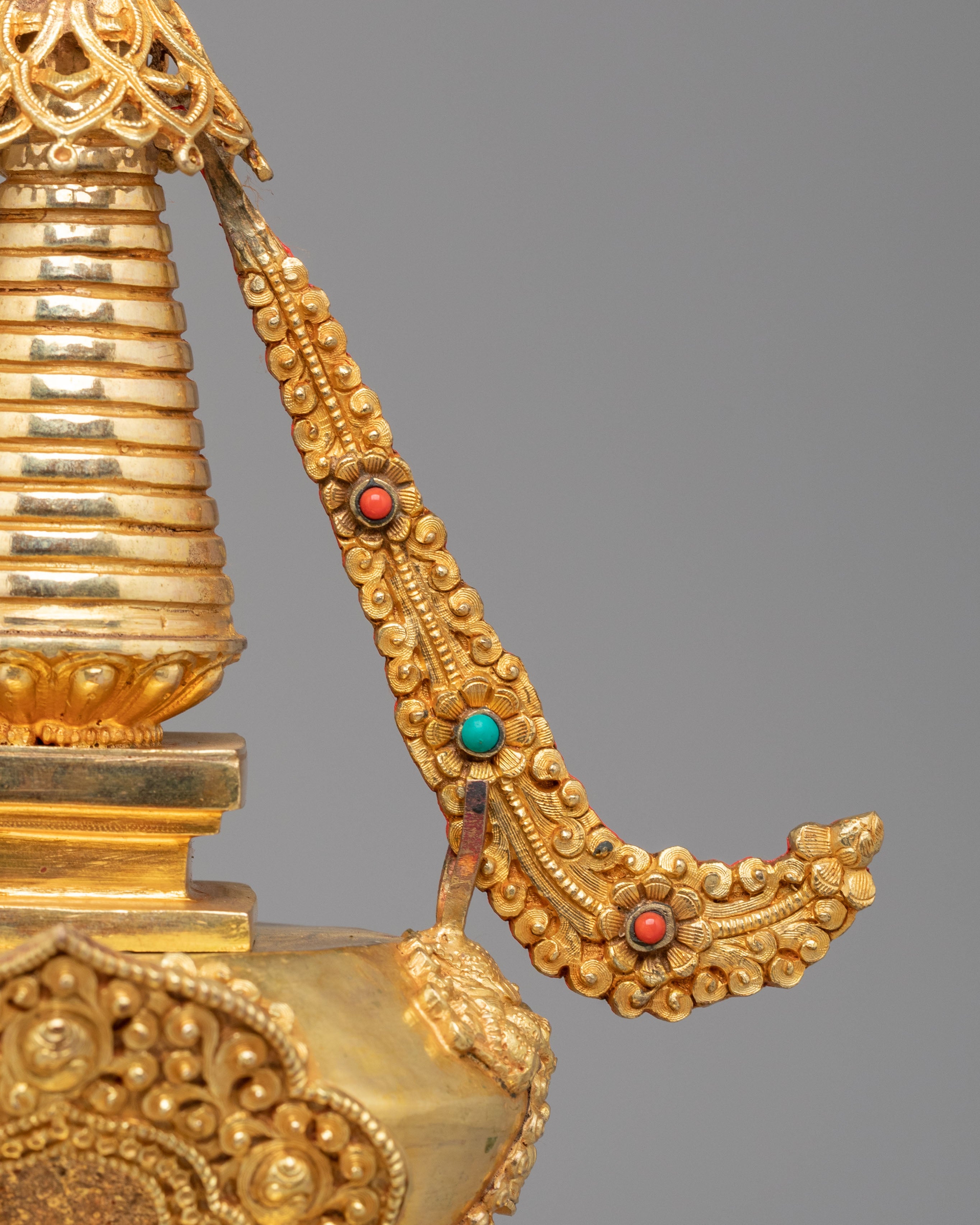 Traditional Altar Enlightenment Stupa | Handmade Tibetan Ritual Stupa