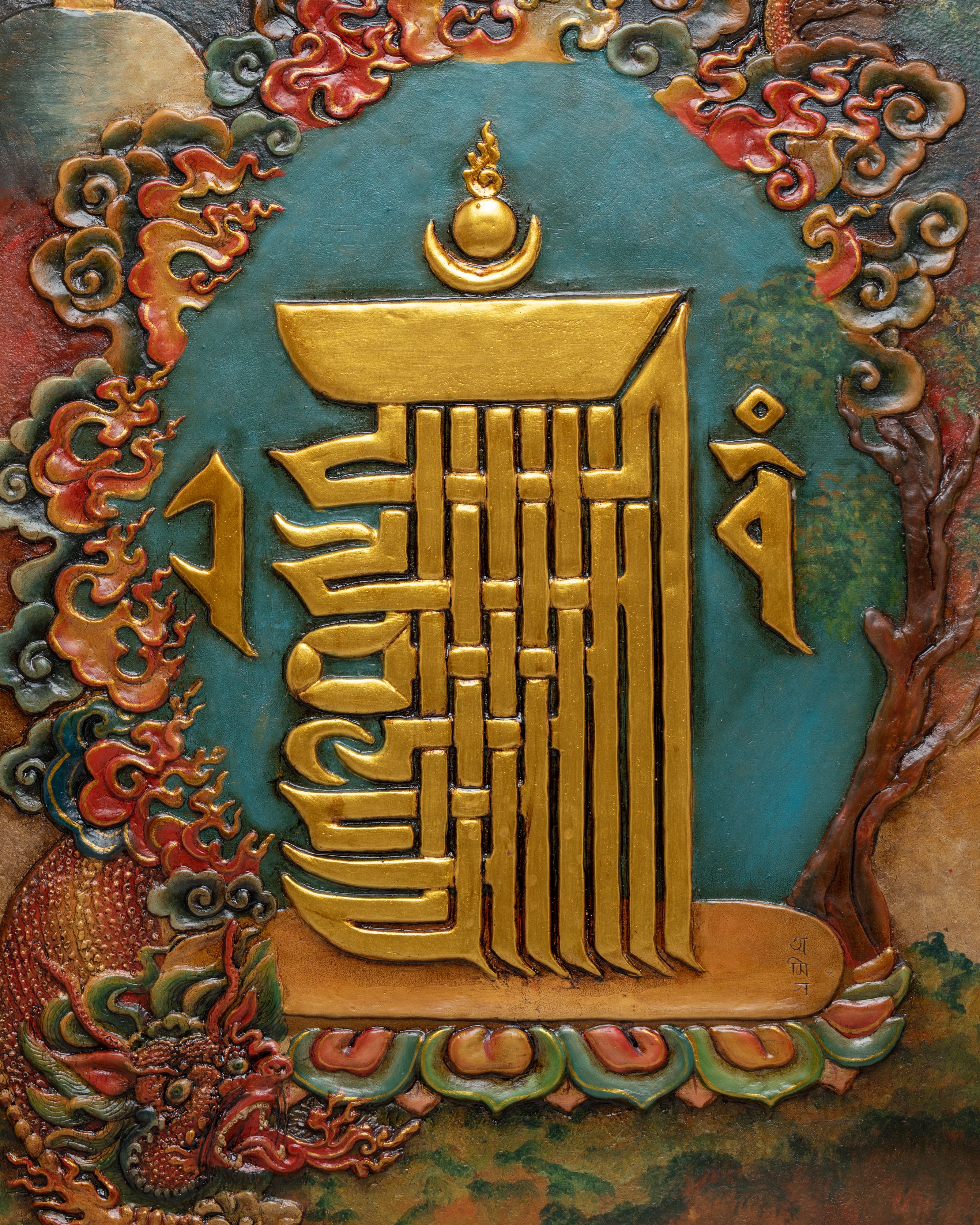 Tibetan Kalachakra Wall Hanging | Symbol of Timeless Wisdom and Spiritual Harmony