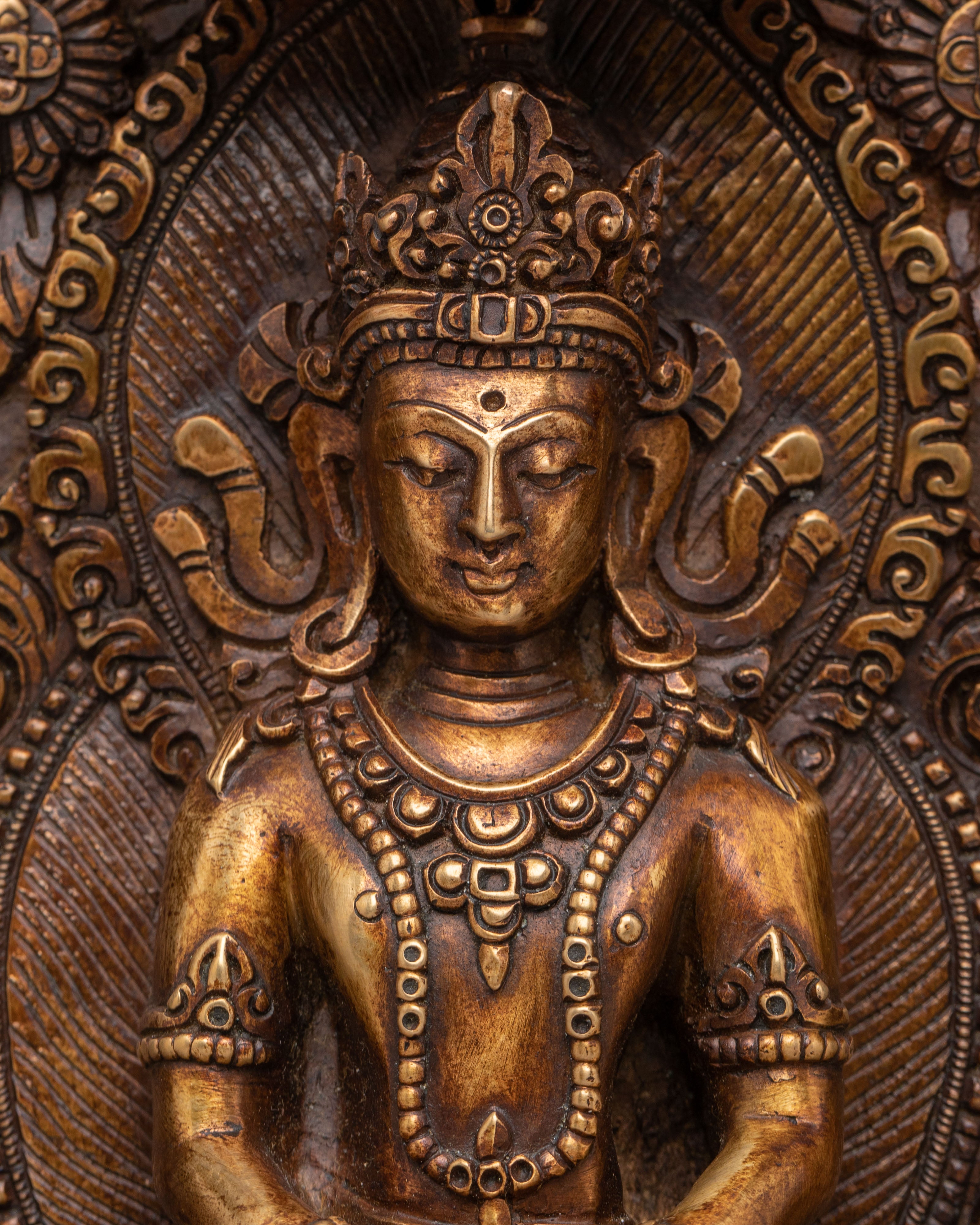 Carved Deity Wall Hanging | Sacred Artwork for Home Decor