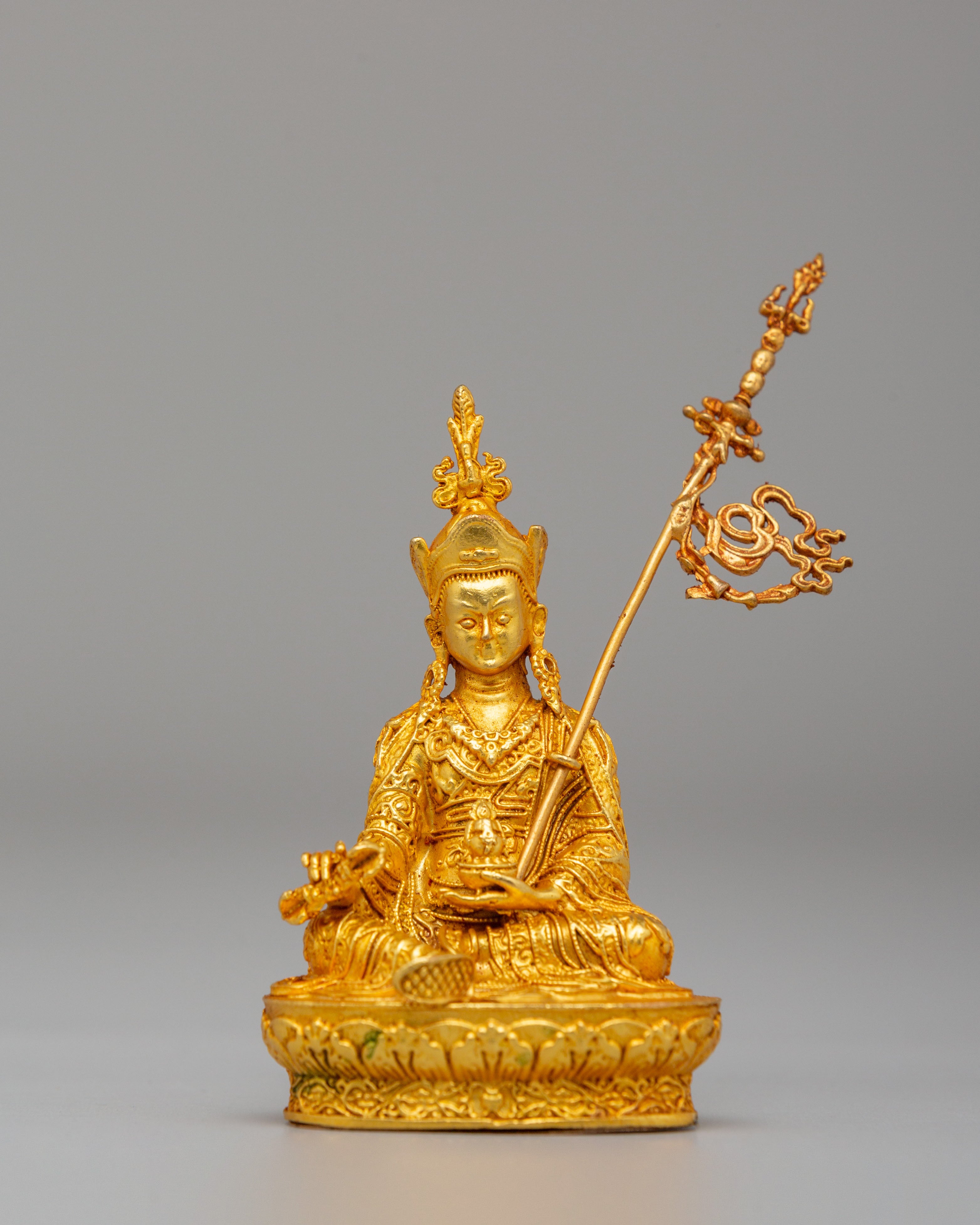 Tibetan Buddha Dharma Sangha Statue | Shakyamuni, Chenrezig & Guru Rinpoche Figurine
