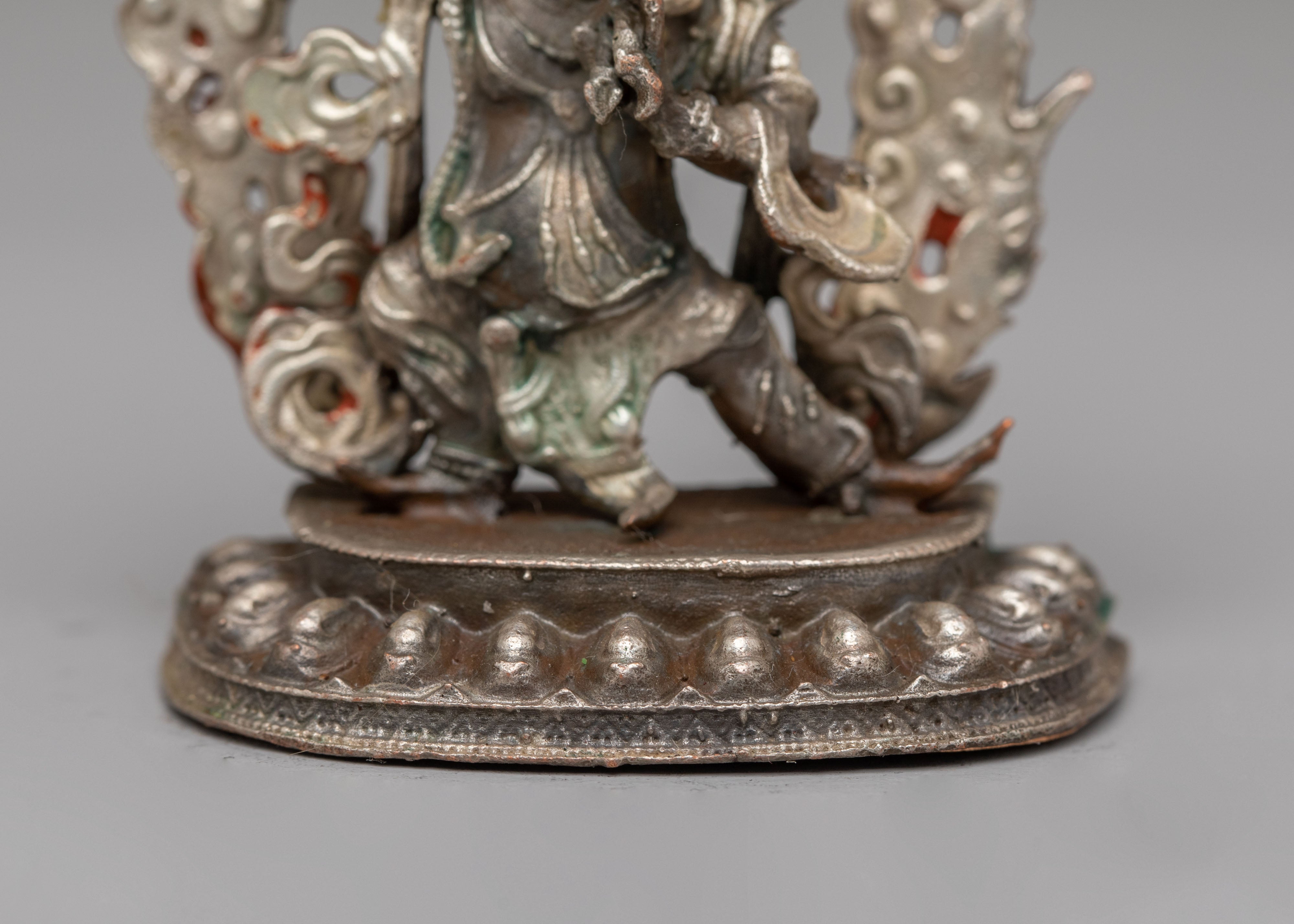 Ceremonial Vajrapani Shrine Statue | Sacred Protector Deity