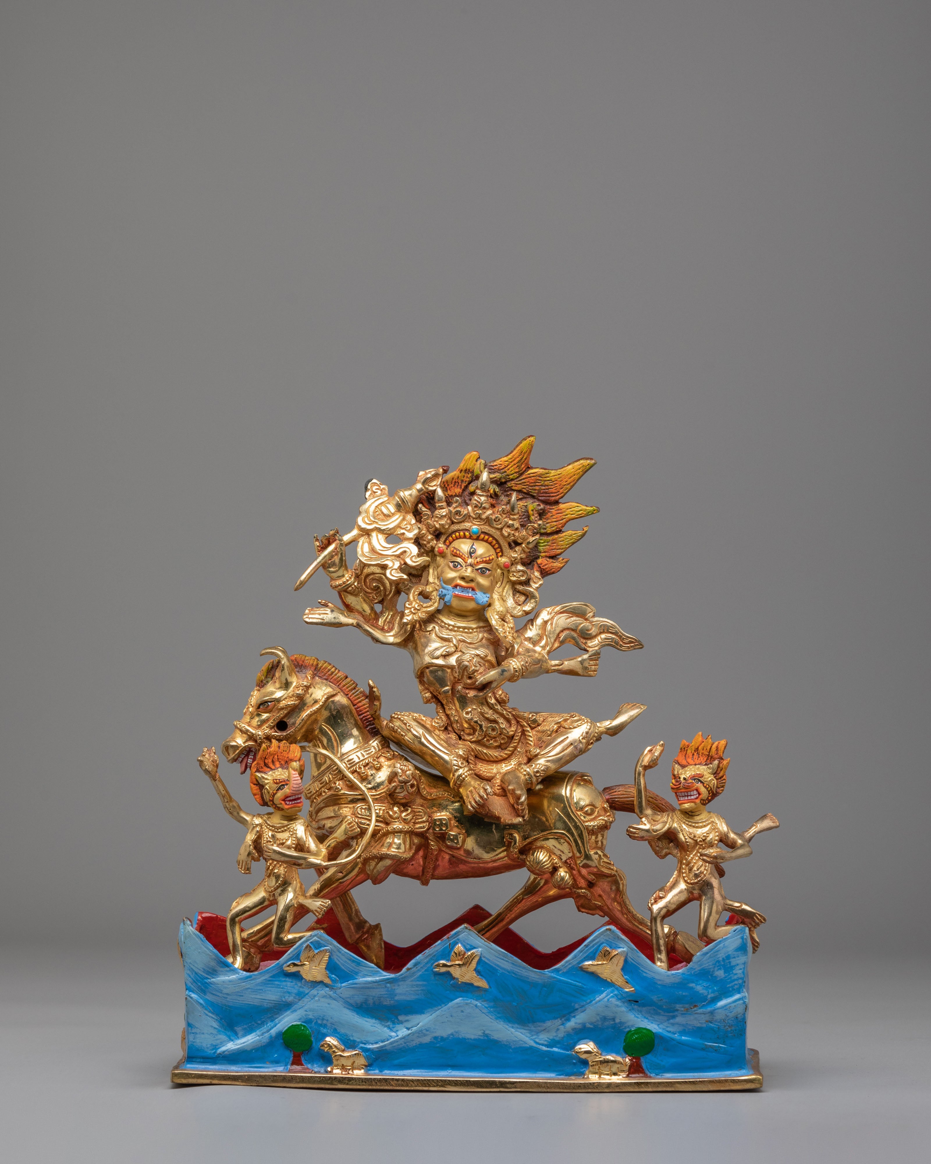 Tibetan Palden Lhamo Sculpture | Handmade Tibetan Artwork