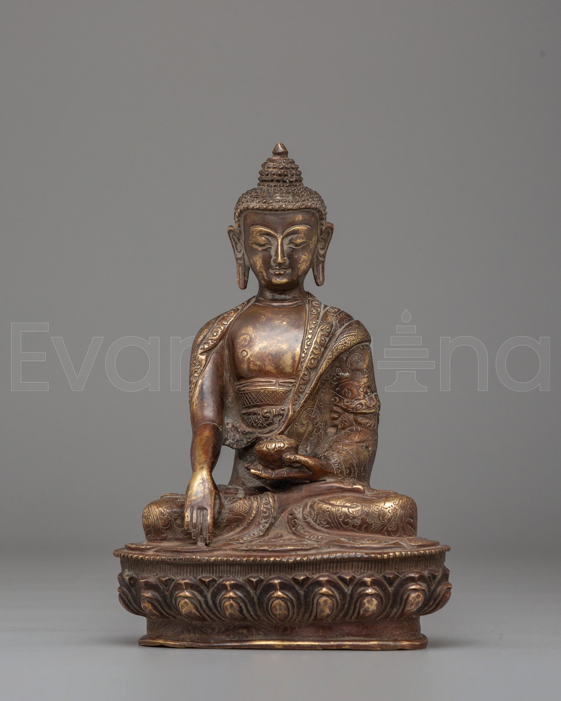Spiritual Tibetan Shakyamuni Buddha Statue