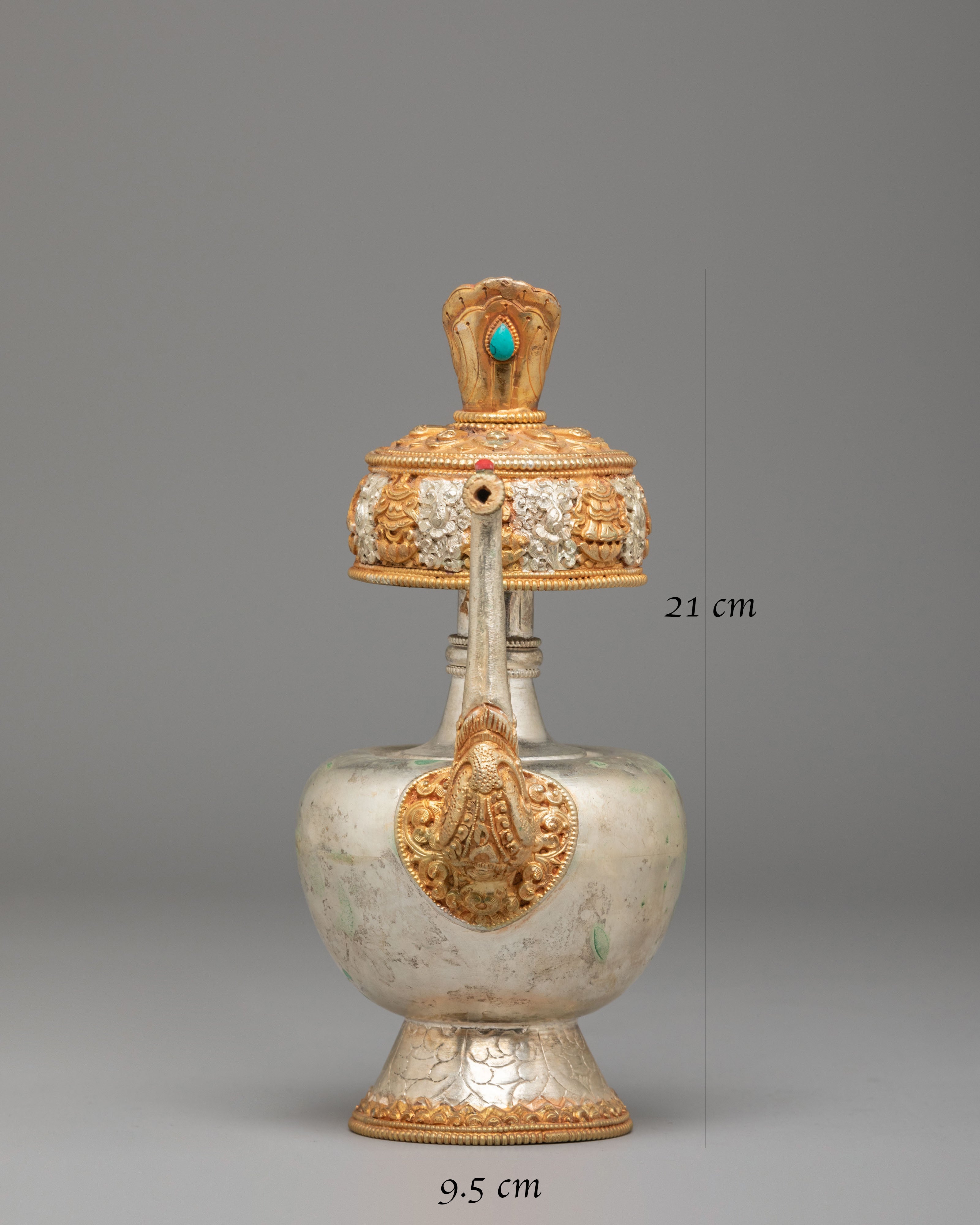 Handcrafted Tibetan Bhumba Ritual Vessel | Symbol of Spiritual Purity