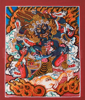 Mahakala Thangka locket