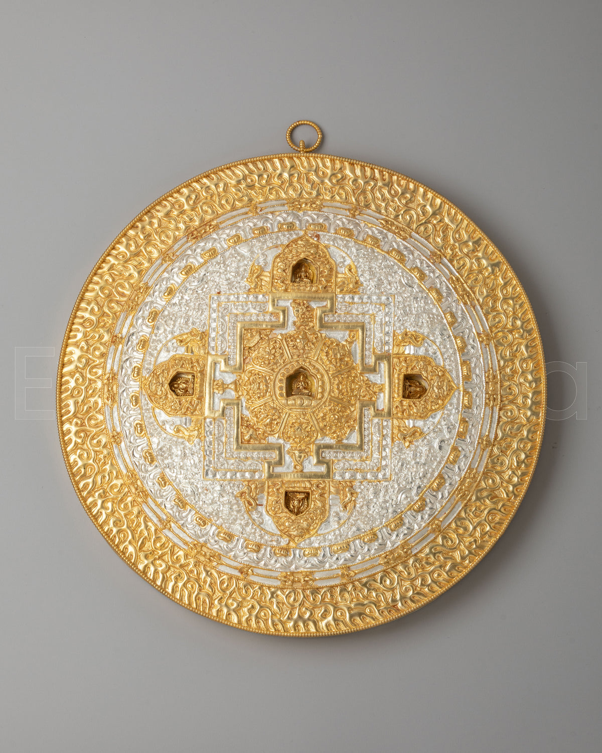 Pancha Buddha Mandala Wall Hanging