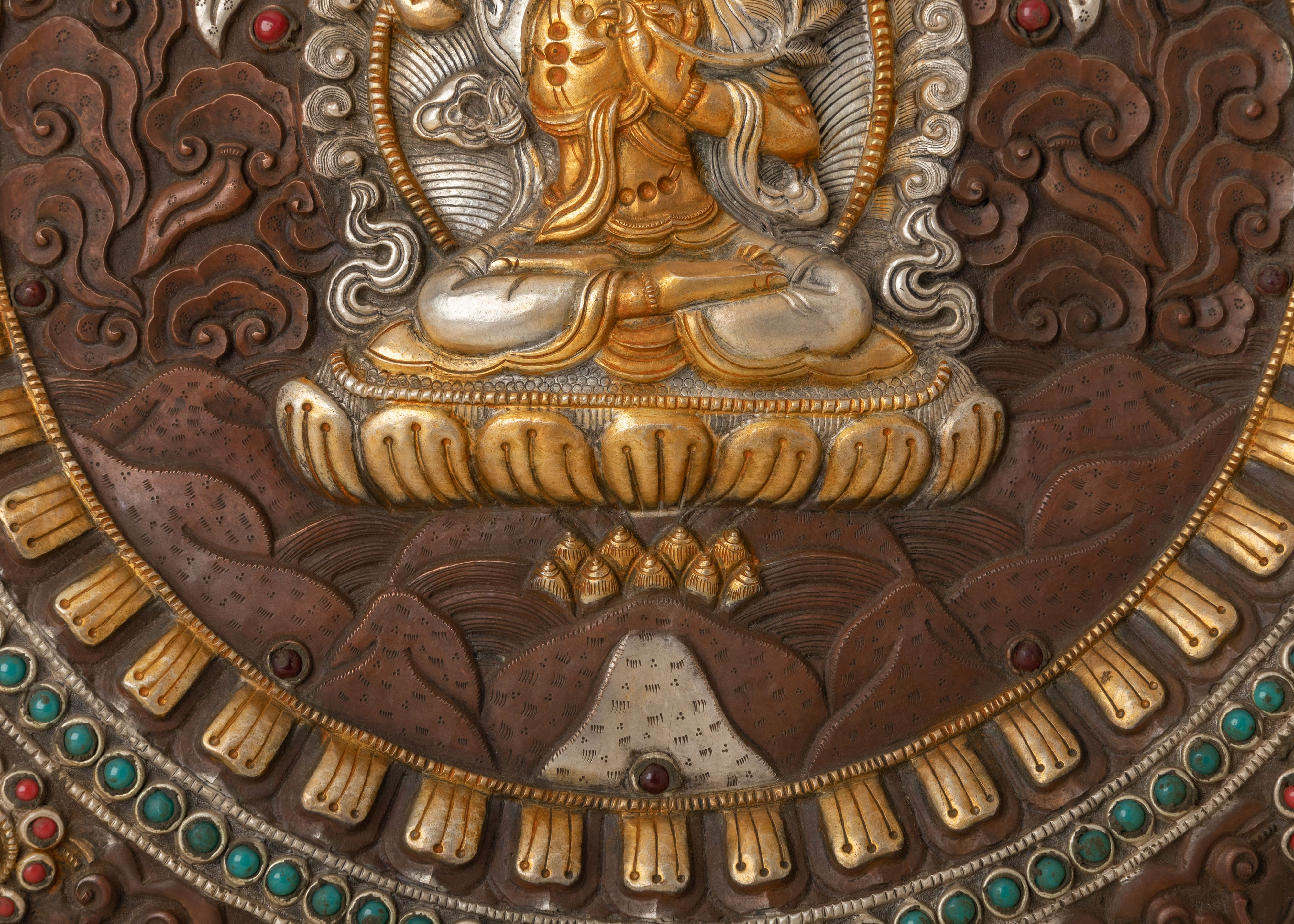 Himalayan Manjushri Mandala Wall Hanging | Buddhist Wisdom Artwork