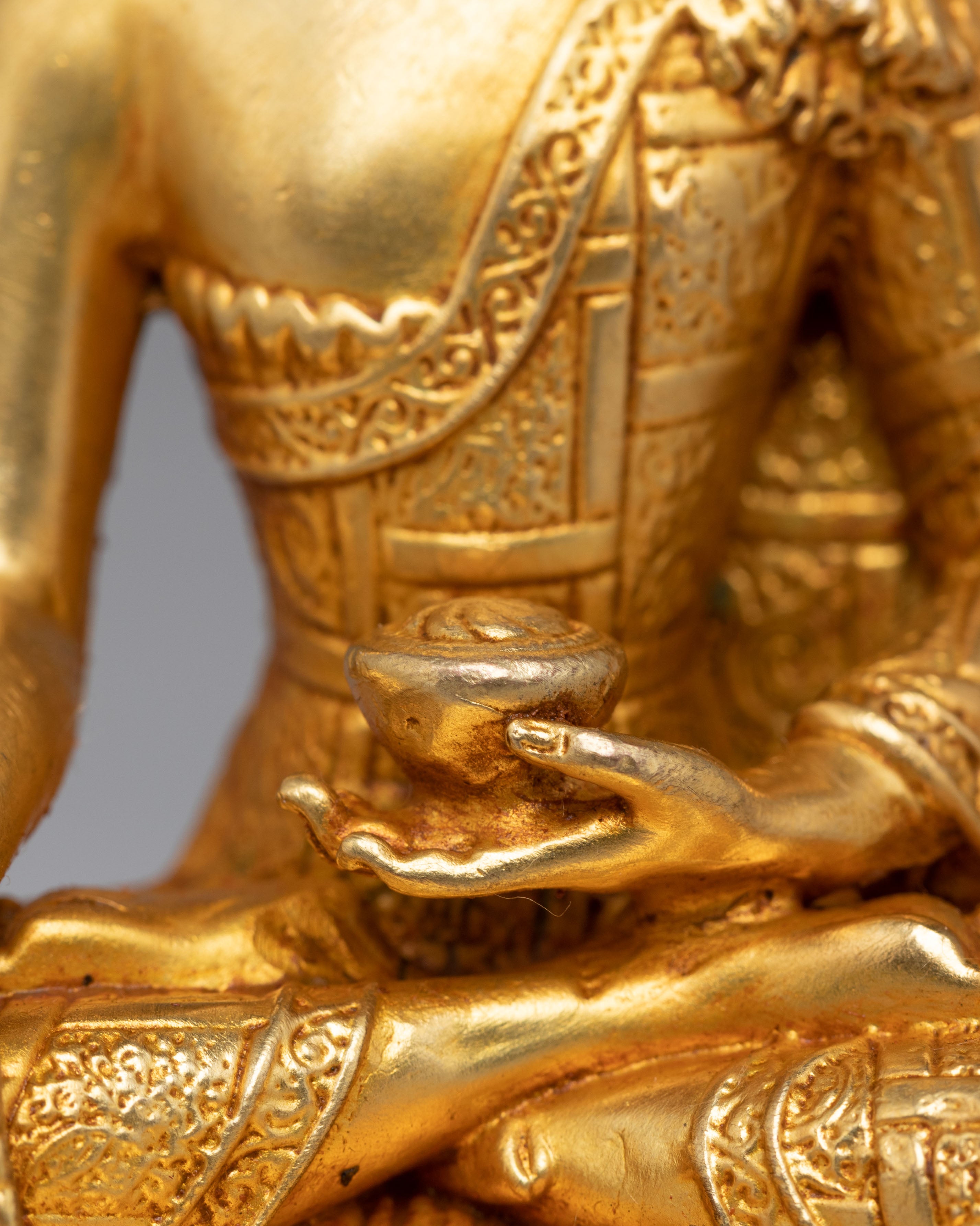 Tibetan Ratnasambhava Buddha Statue | Symbol of Abundance and Equality