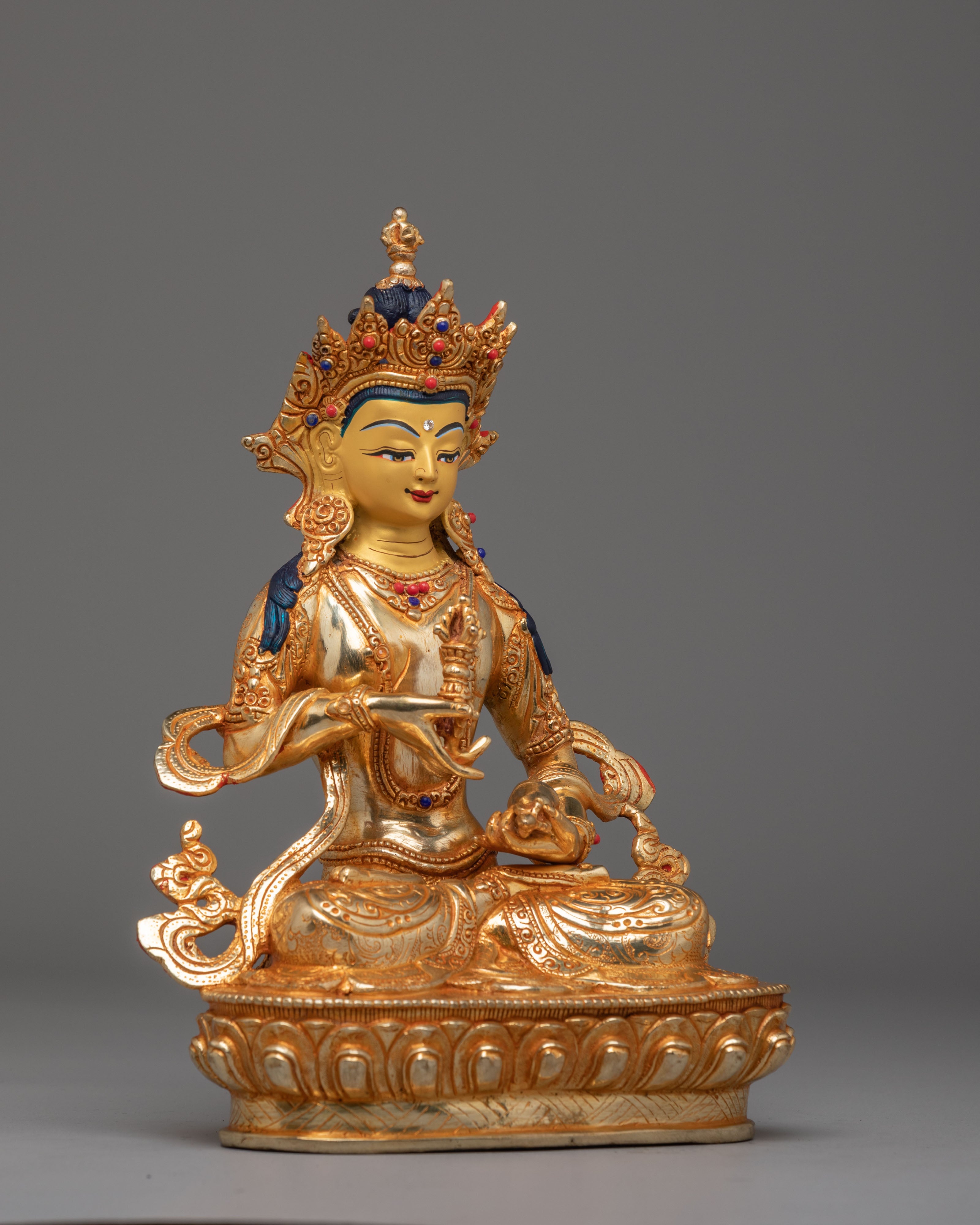 Traditional Vajrasattva Altar Sculpture | Purification Buddha Statue