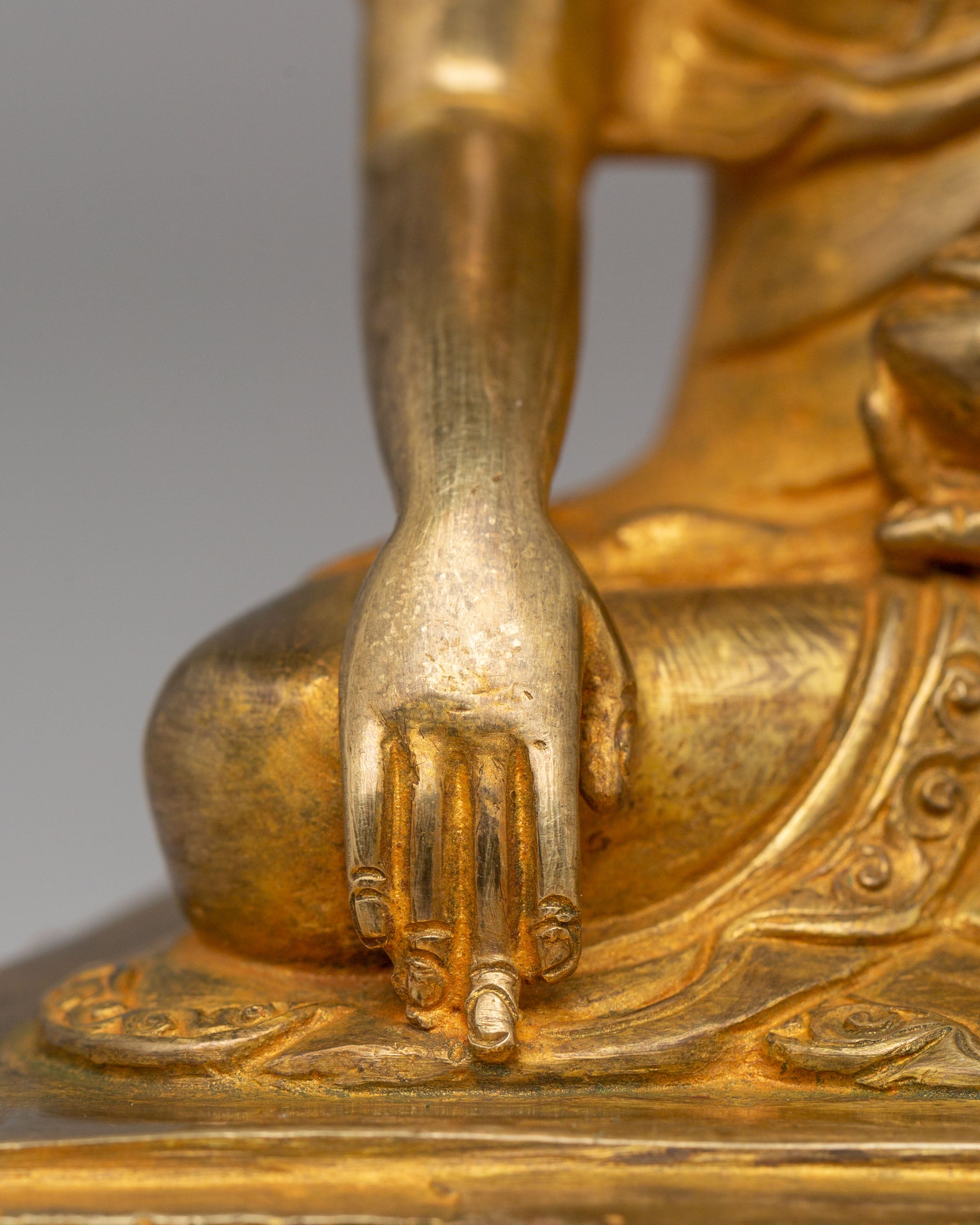 Handcrafted Buddha Shakyamuni Sculpture | Traditional Tibetan Buddhist Art