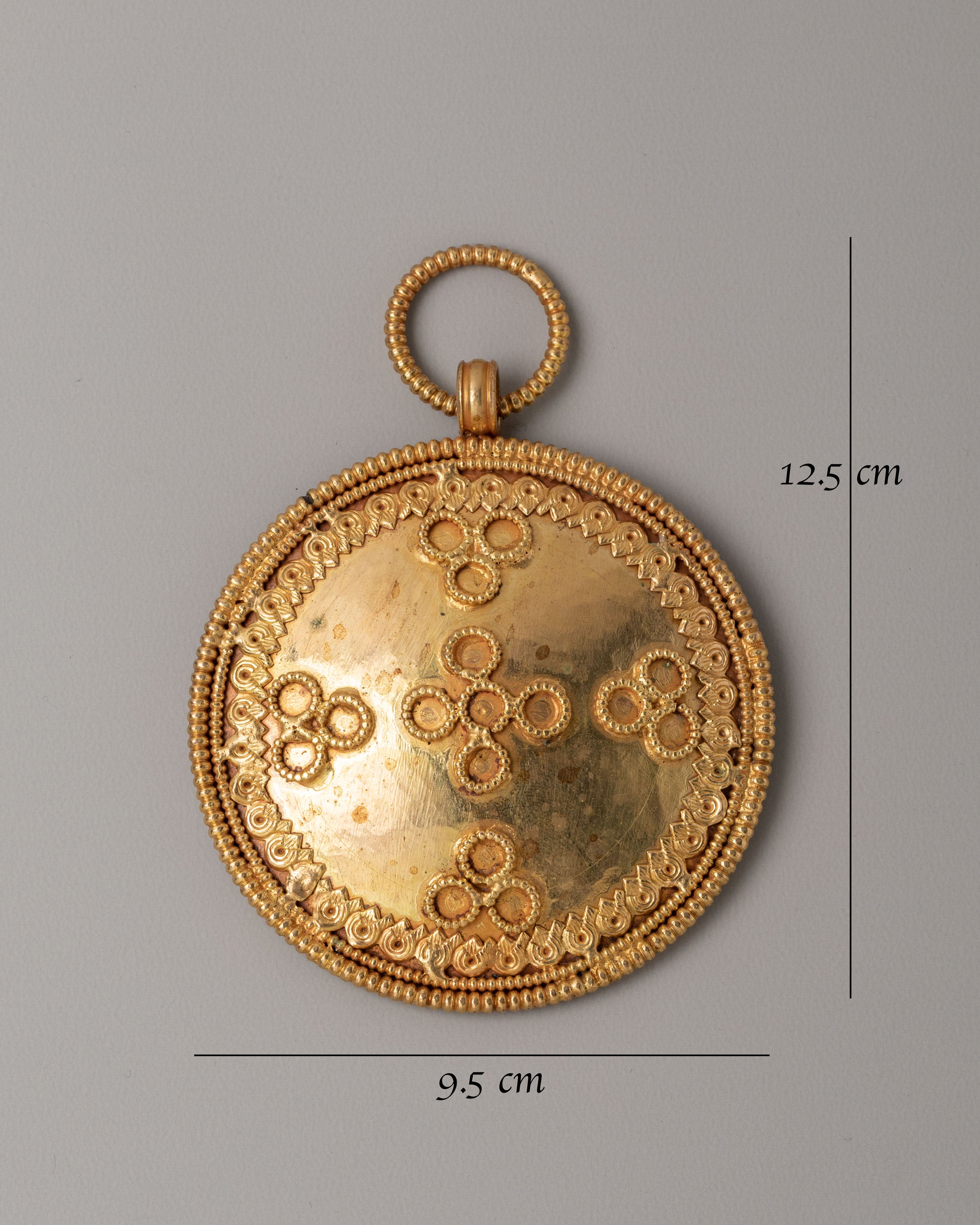 Sacred Decorative Wall Hanging | Handcrafted Tibetan Copper Art