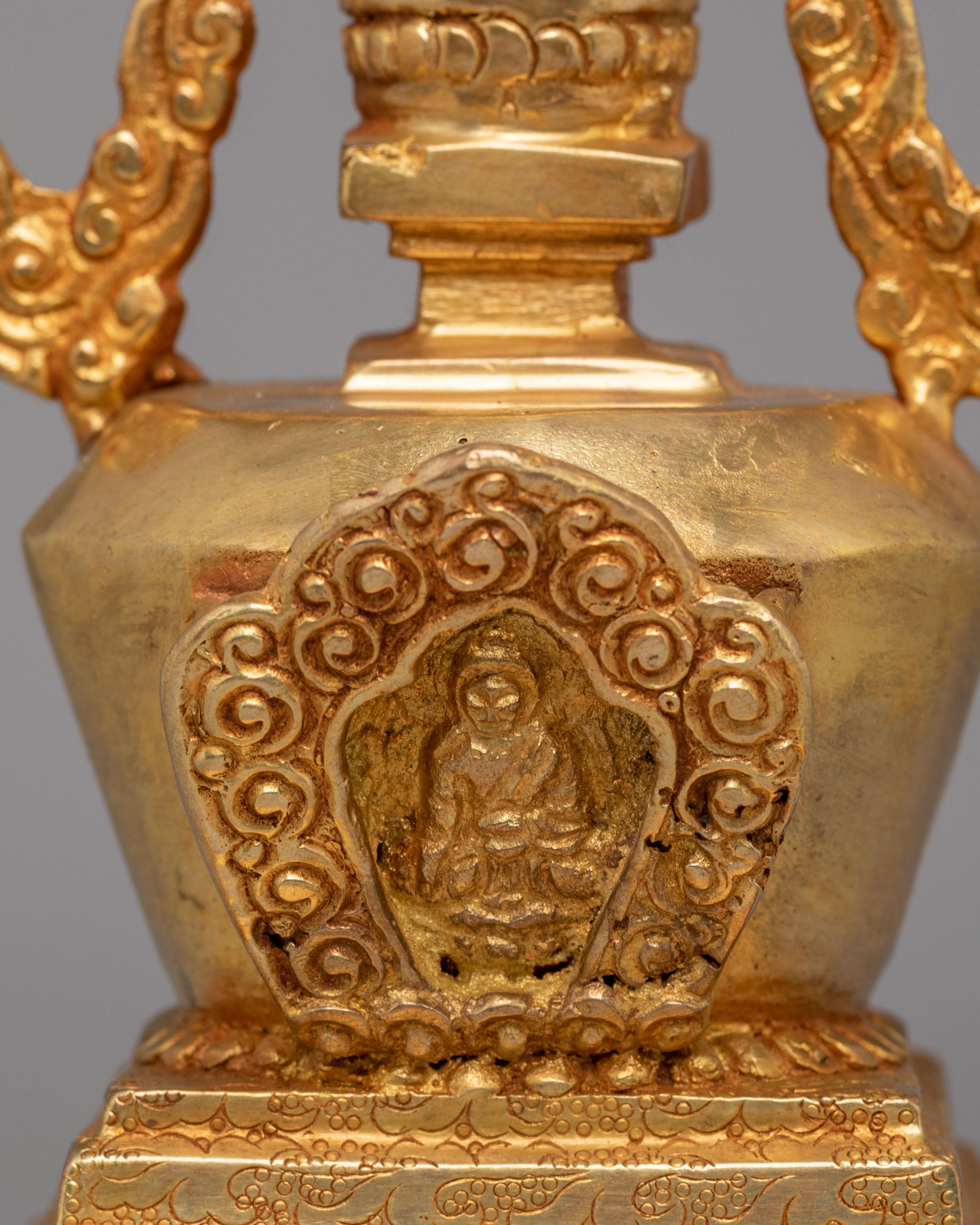 Spiritual Altar Enlightenment Stupa | Handcrafted Tibetan Stupa