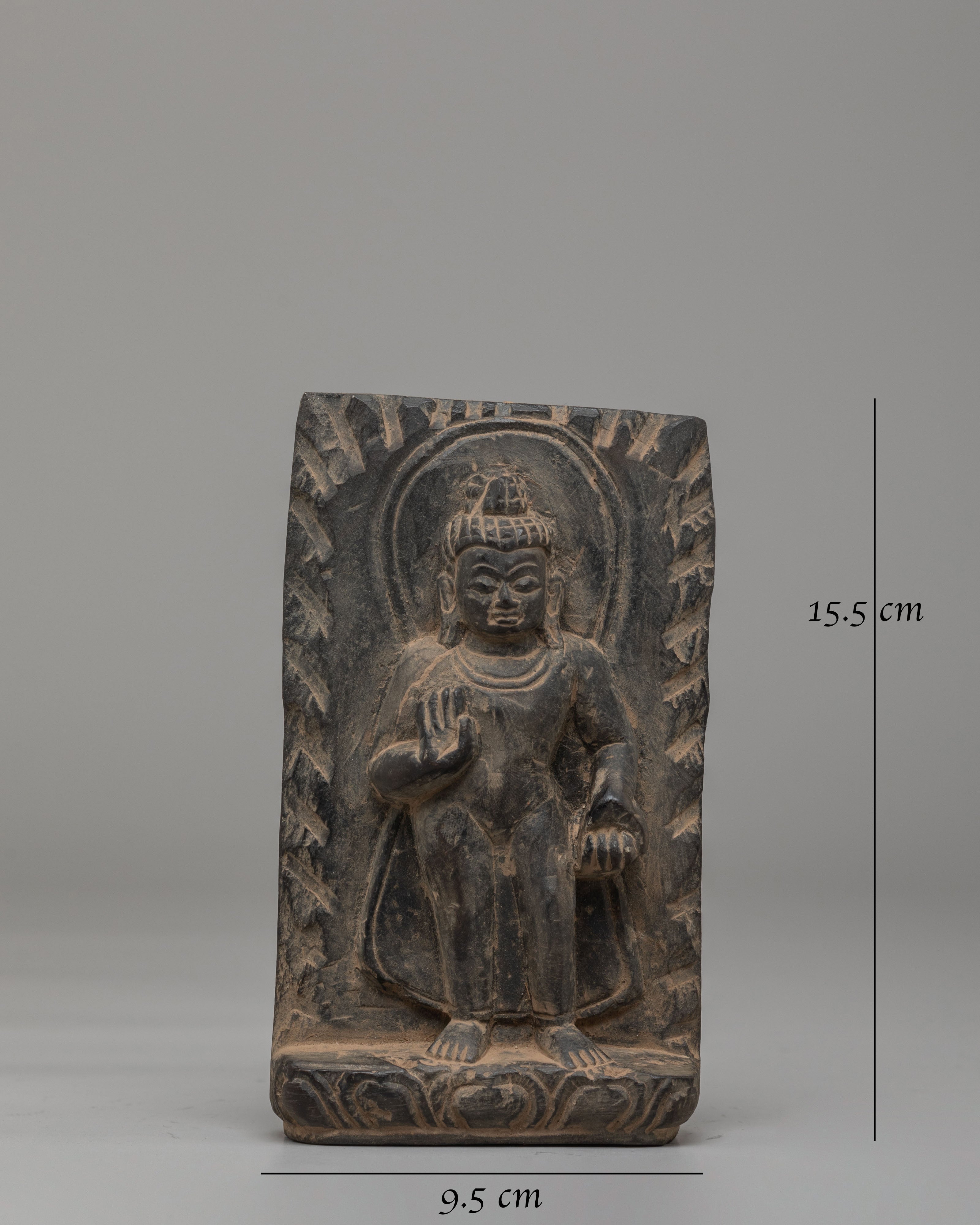 Tibetan Dipankara Buddha Sculpture | Buddhist Stone Art