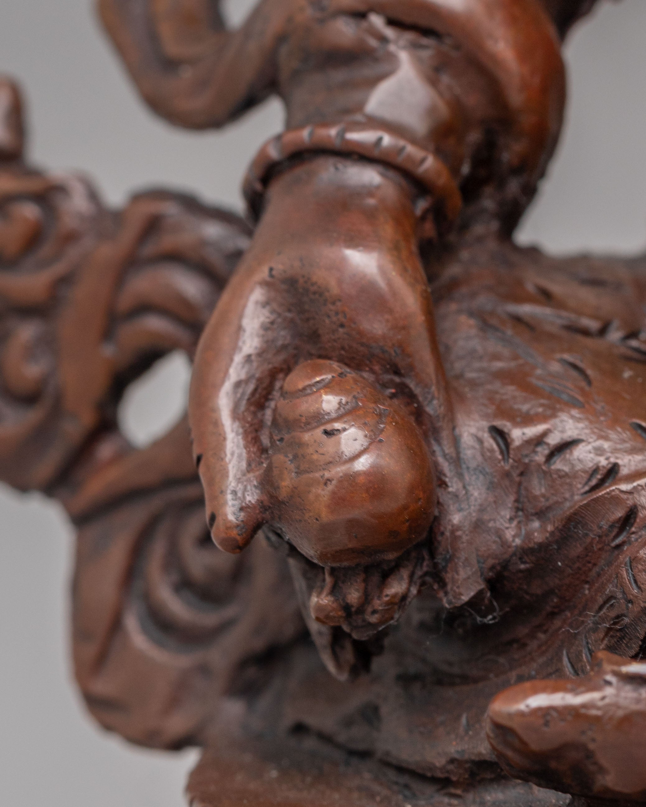 Spiritual Dzambhala Shrine Statue | Copper Body with 24K Gold Plating