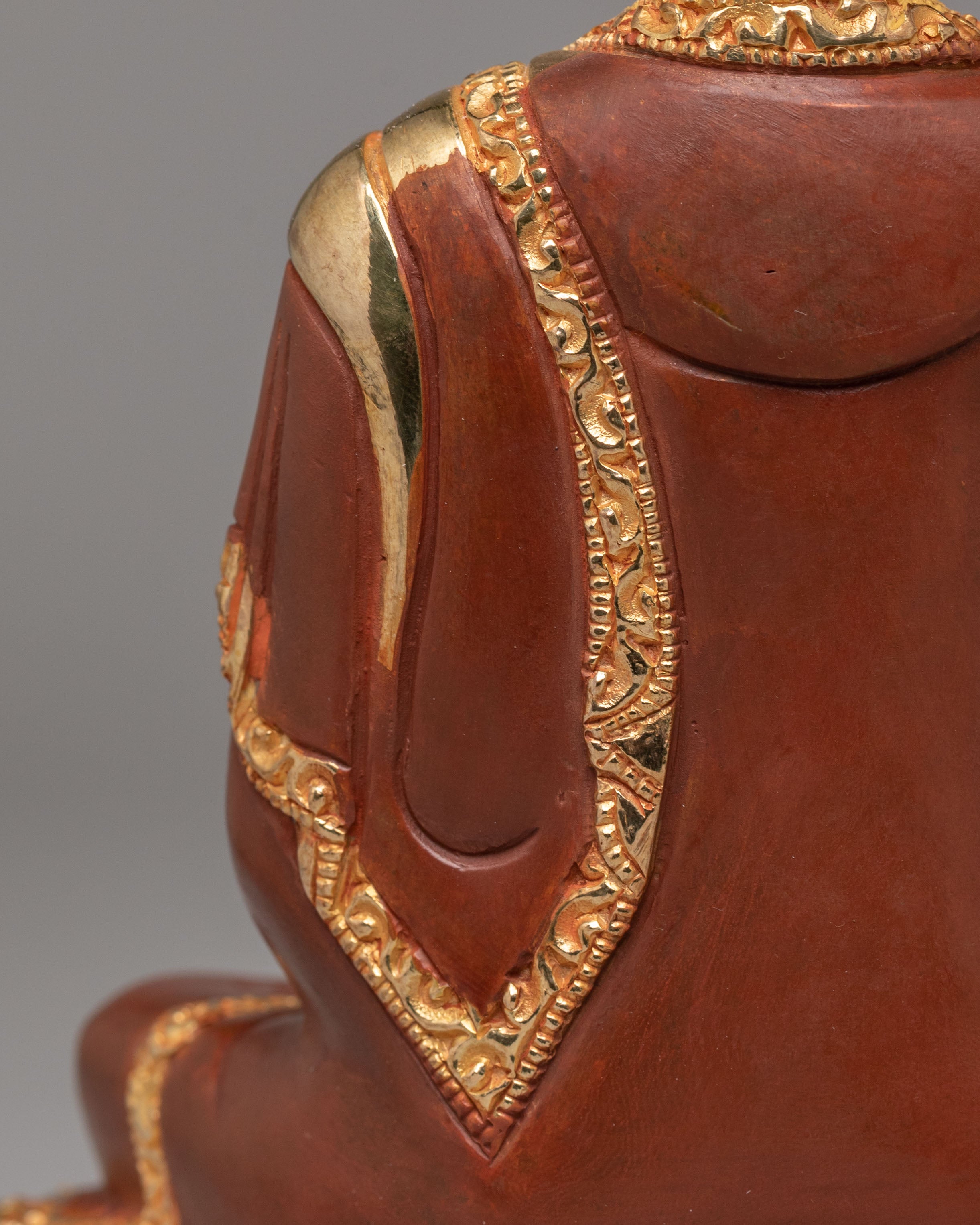 Historic Shakyamuni Buddha Statue | Gold Plated Buddhist Altar Decor