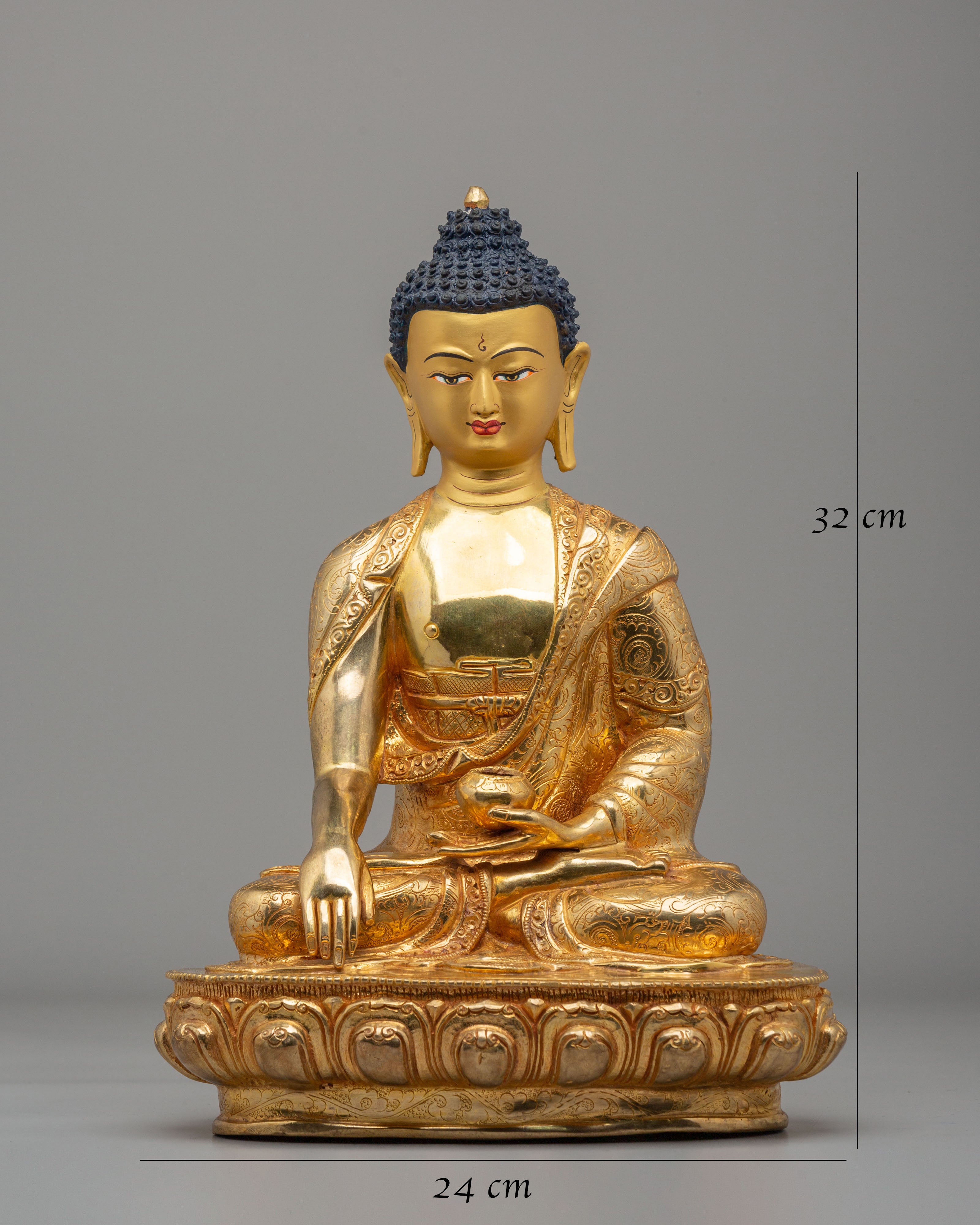 Shakyamuni Buddha Bhumisparsha Statue | Peaceful Shakyamuni Buddha