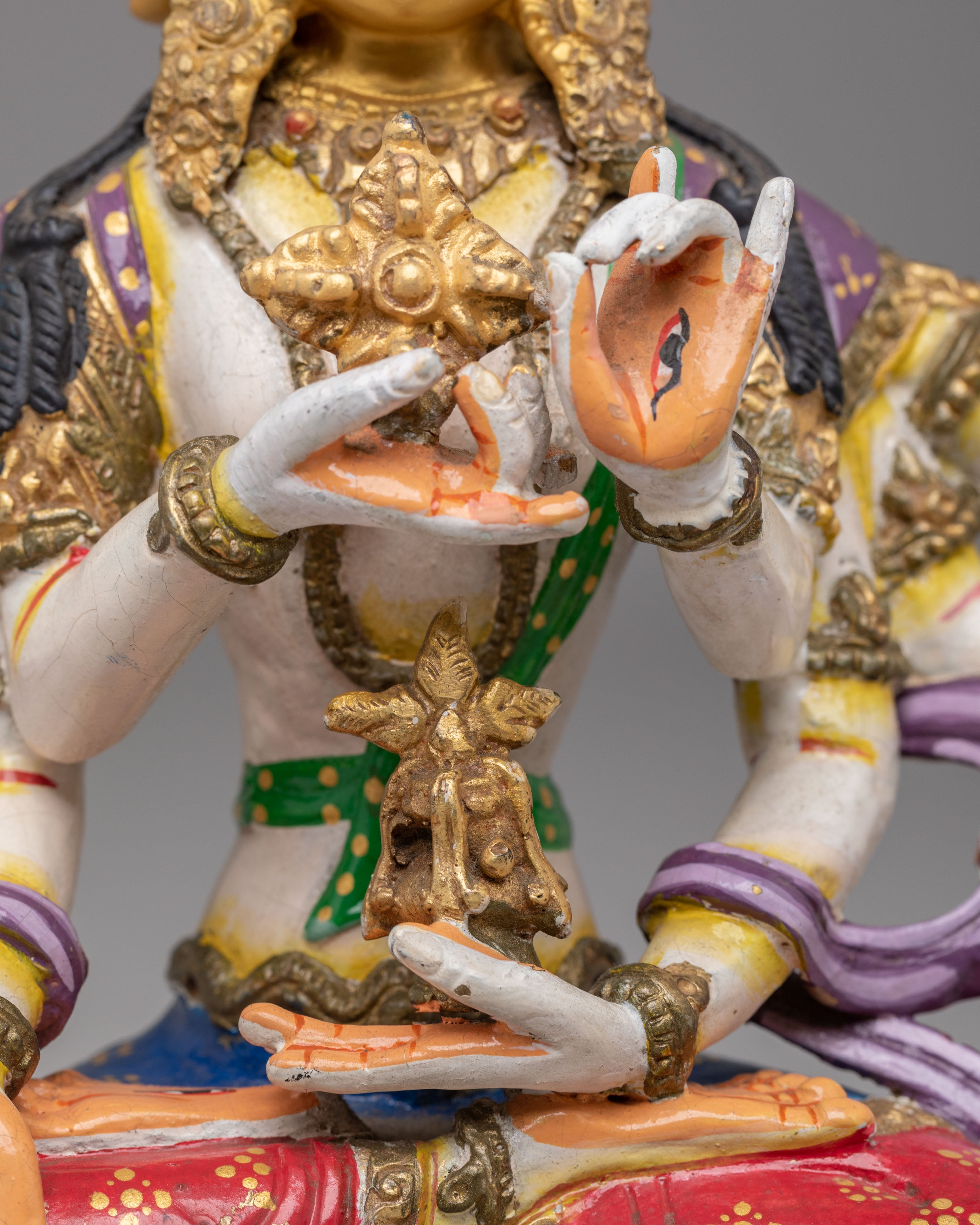 Buddhist Ushnisha Vijaya Namgyalma Statue | Tibetan Goddess Sculpture