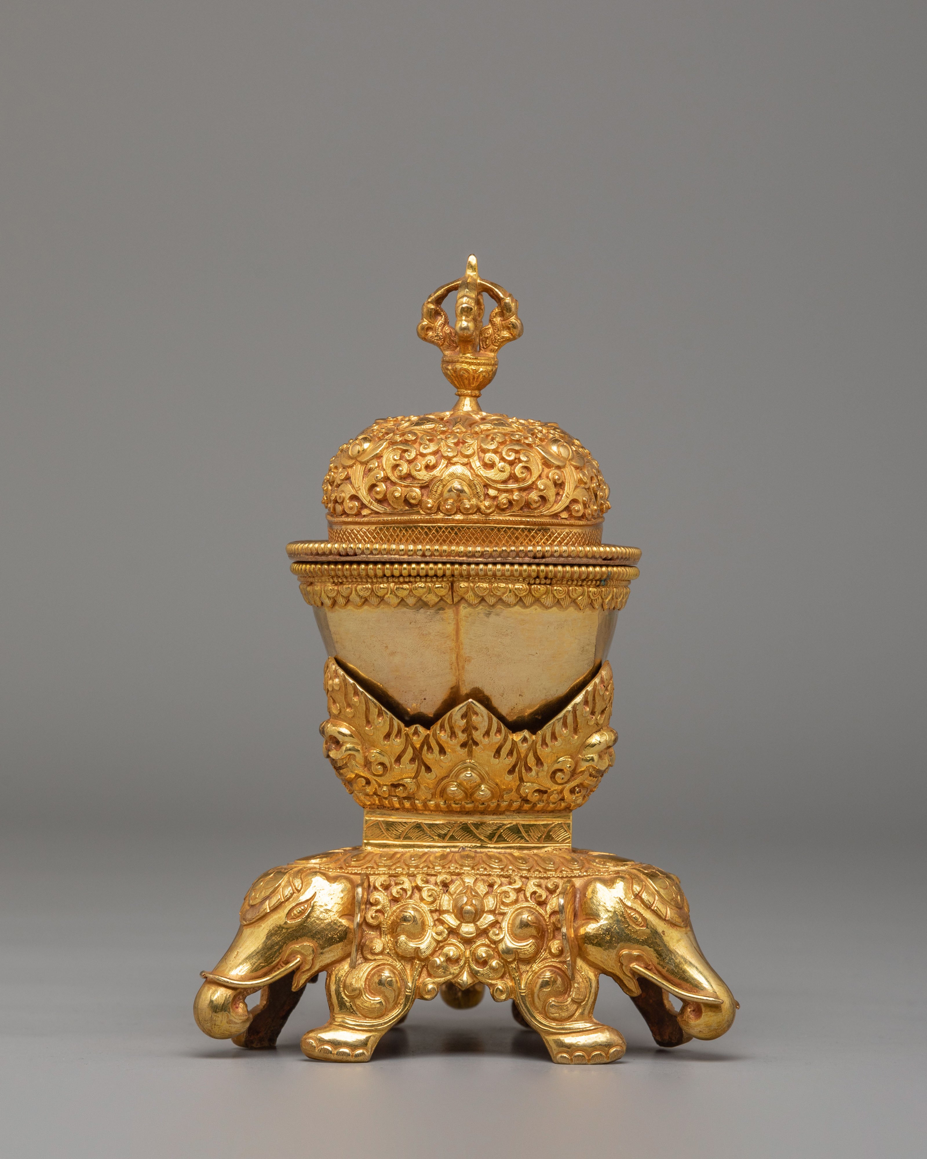 Kapala For Vajrayana Ritual Offerings | Tibetan Buddhist Skull Cup